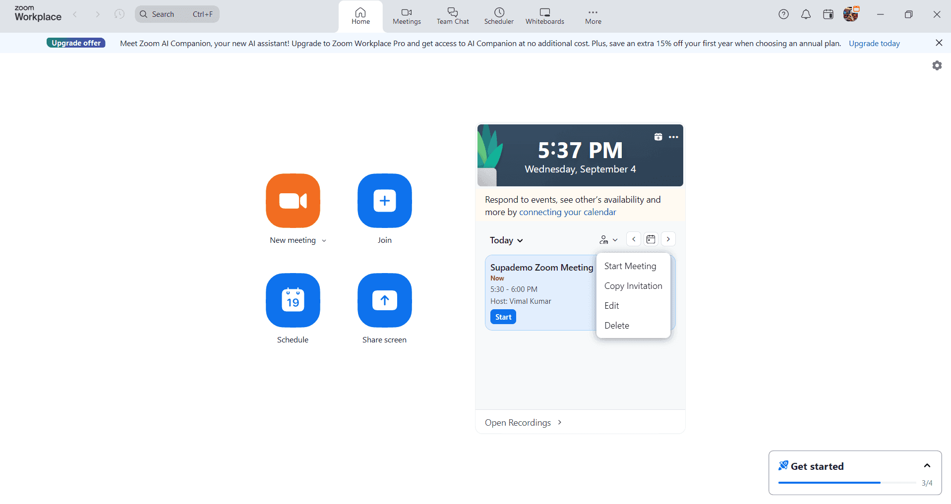 Add participants and invitees