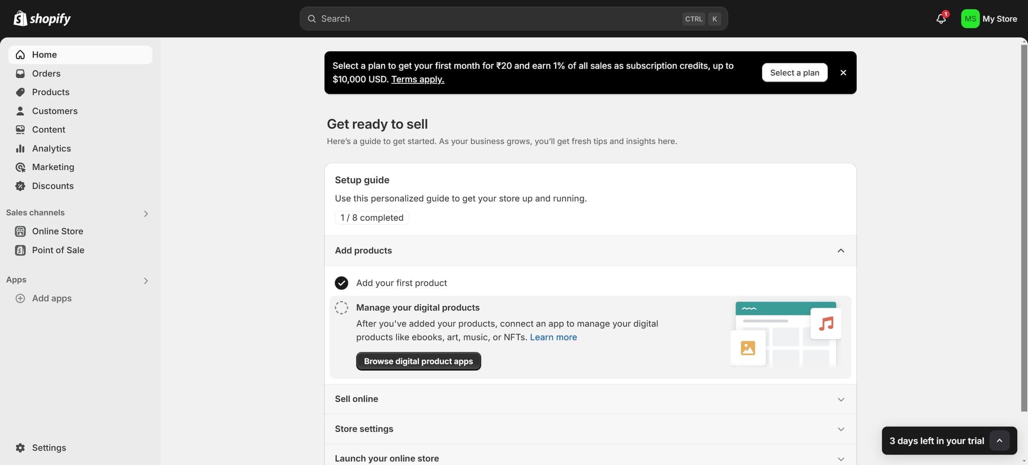 Select Your Plan Option