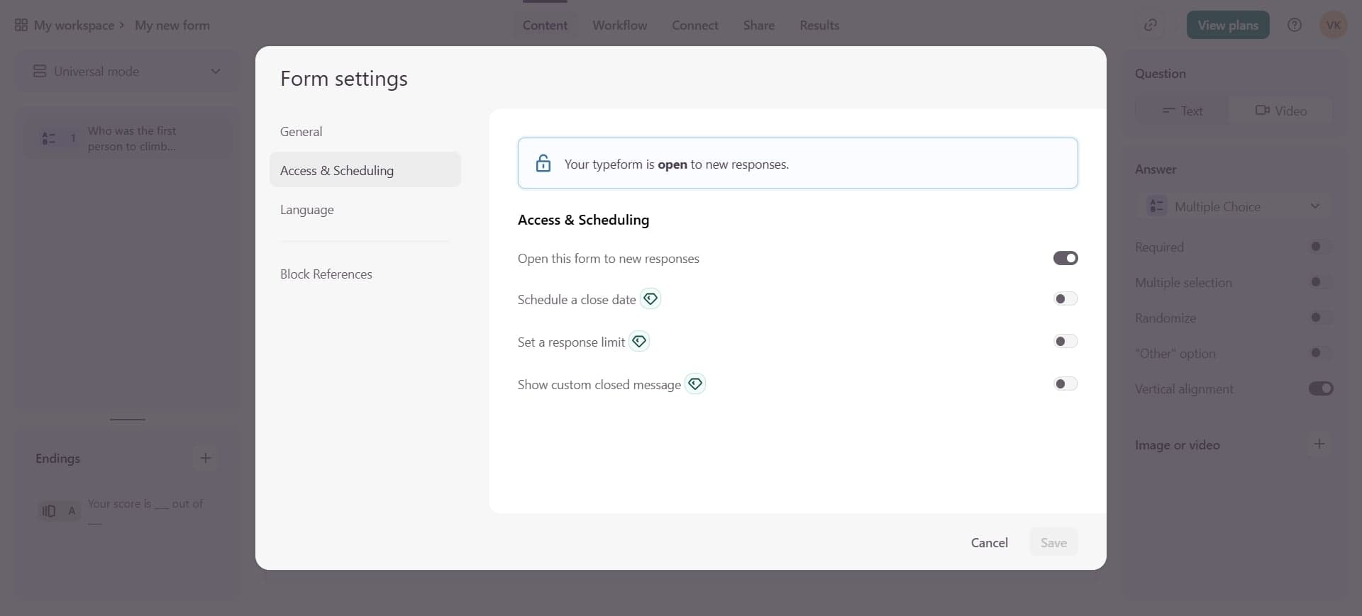 Toggle the publication status off
