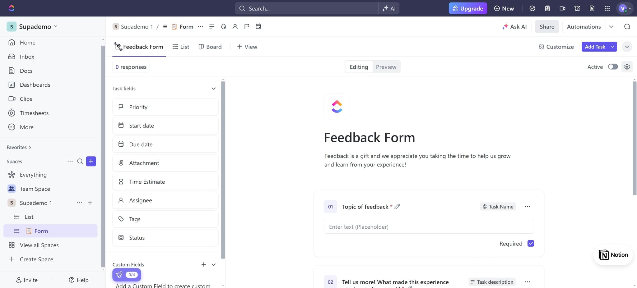 Apply visual design changes