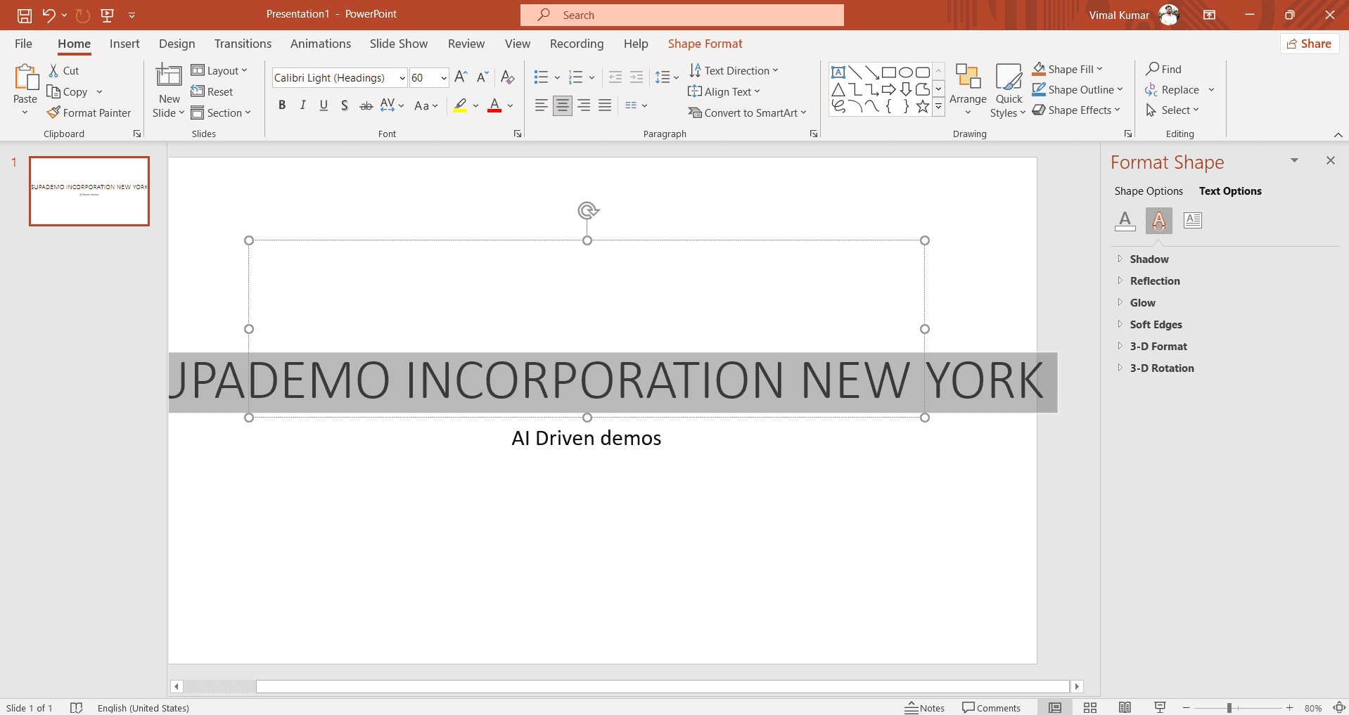 Select text wrapping options
