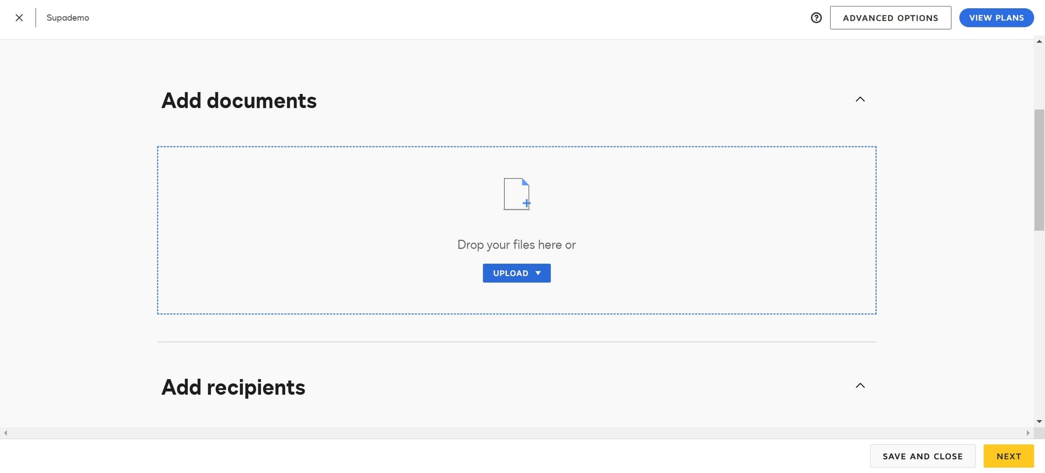 Upload your document