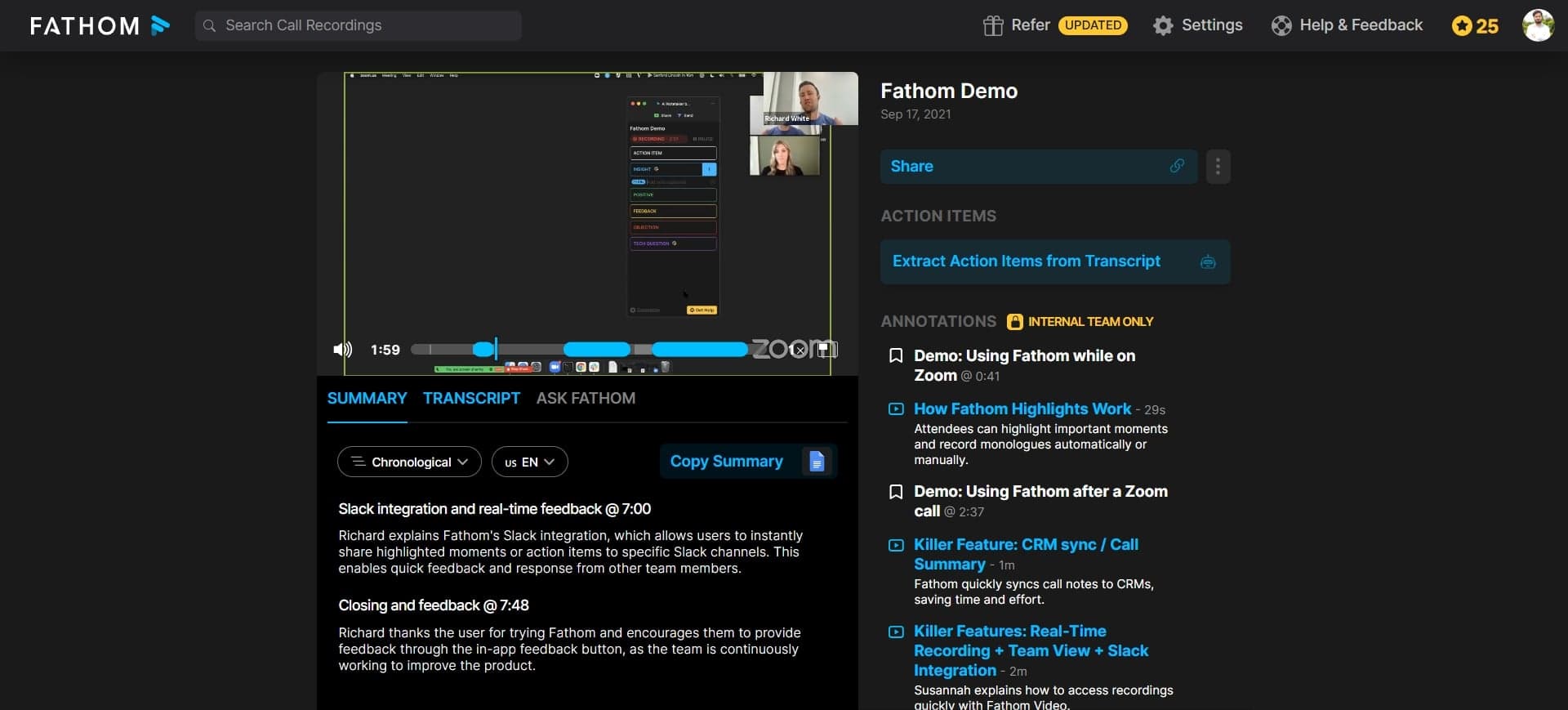 Select the data point or metric