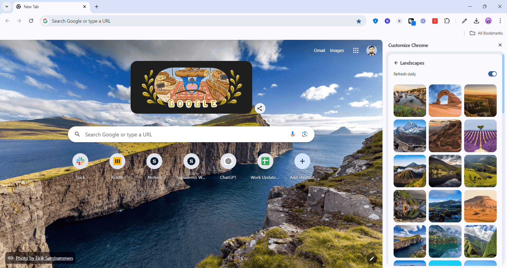 Apply and save changes