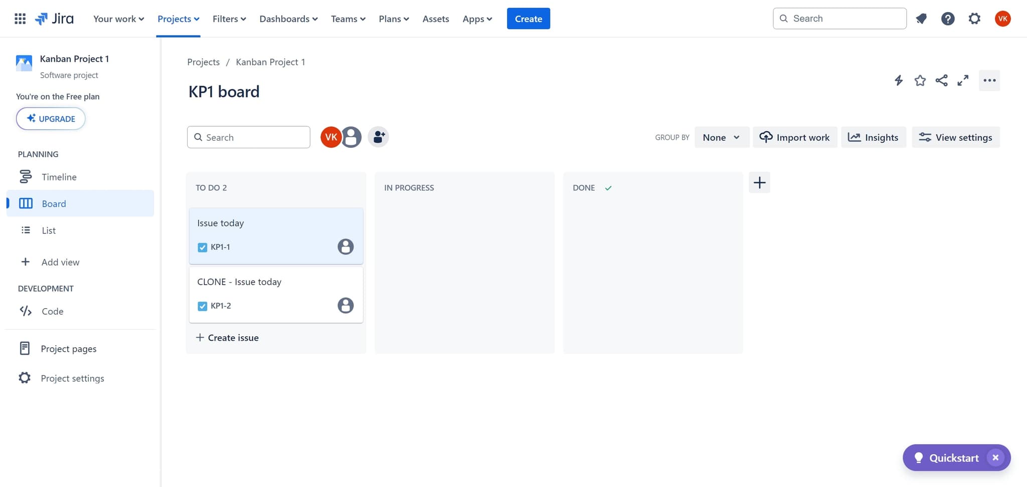 Open the issue details