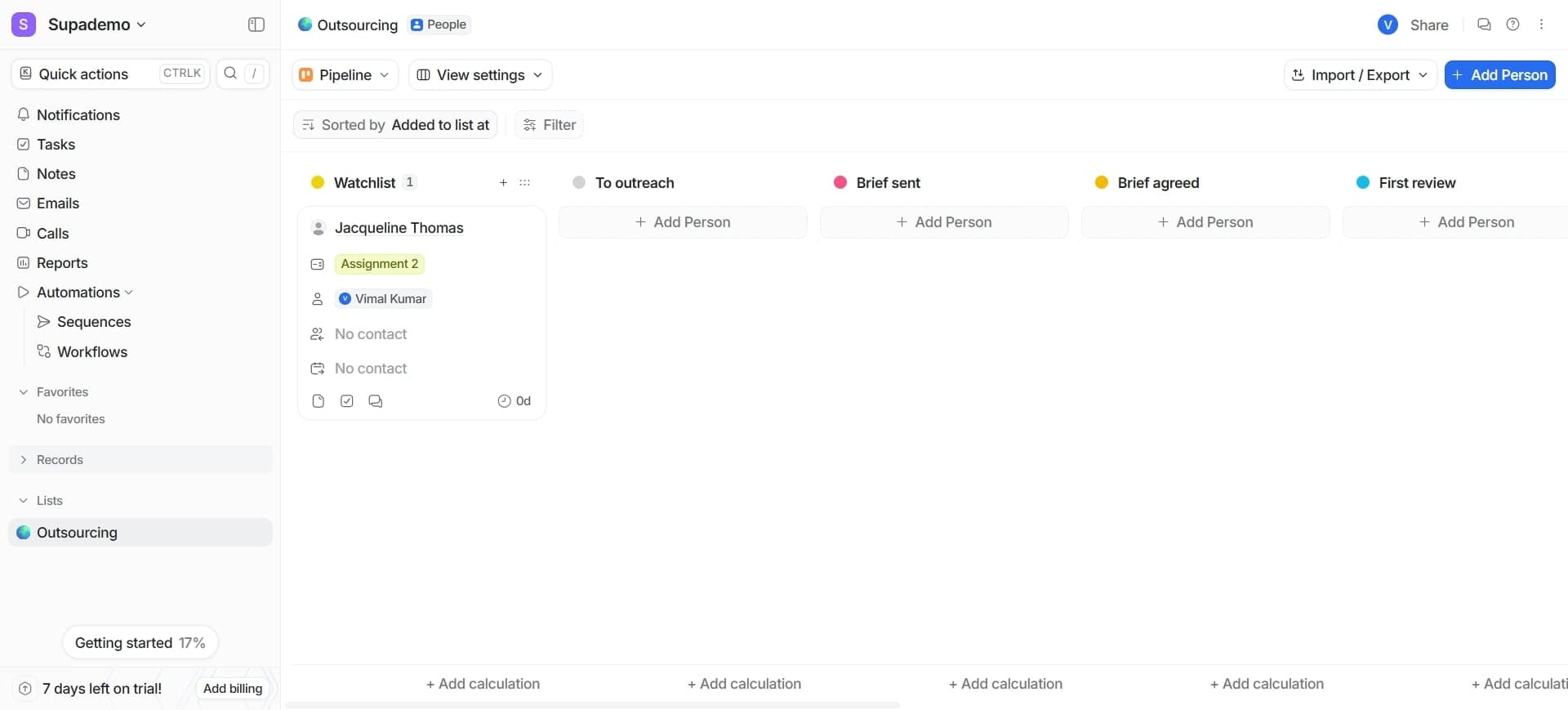 Create a smart list with automation
