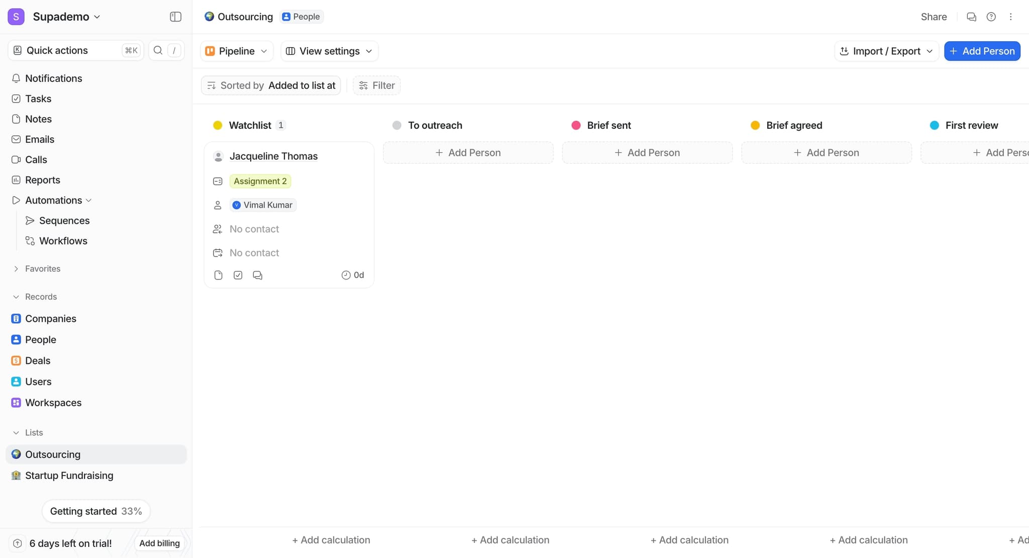 Open your Attio workspace