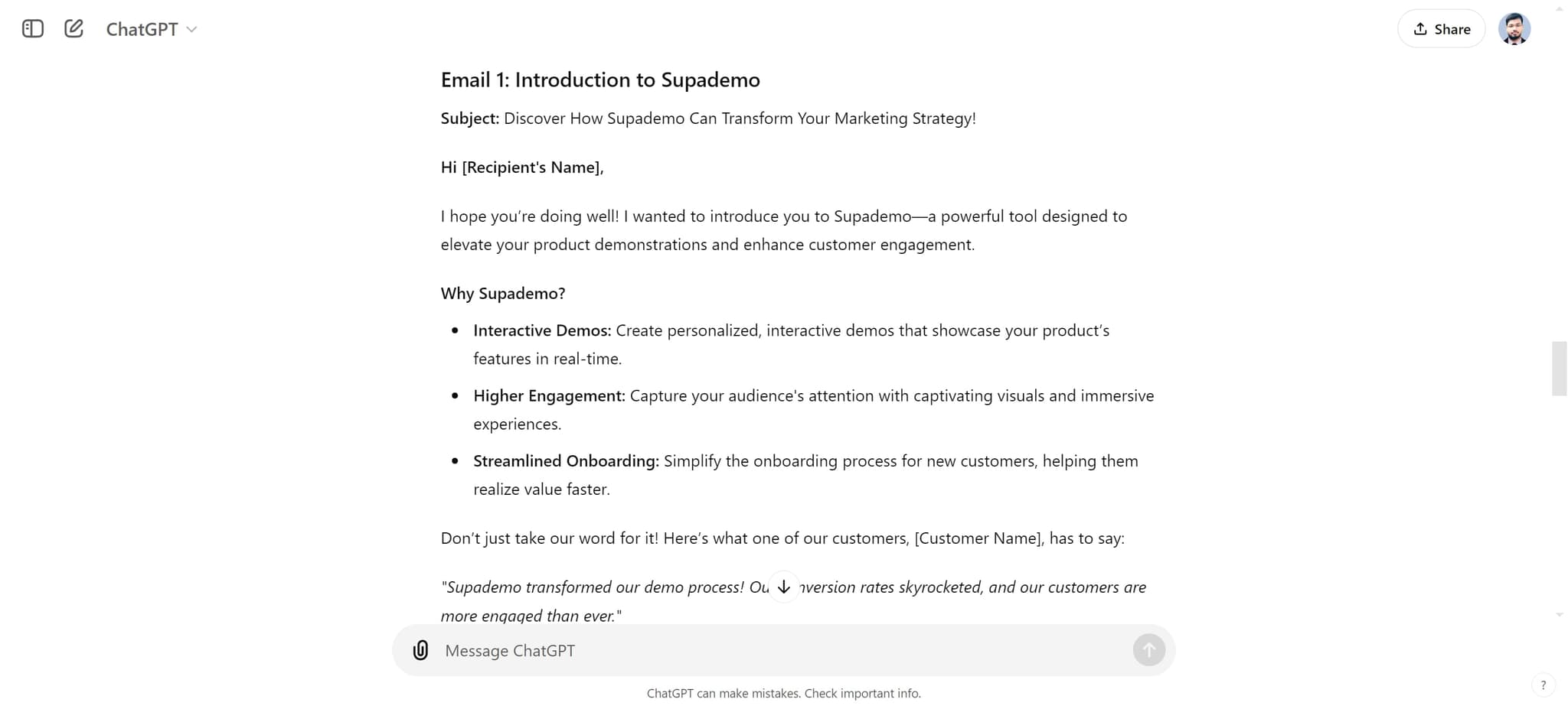 Explore the value proposition