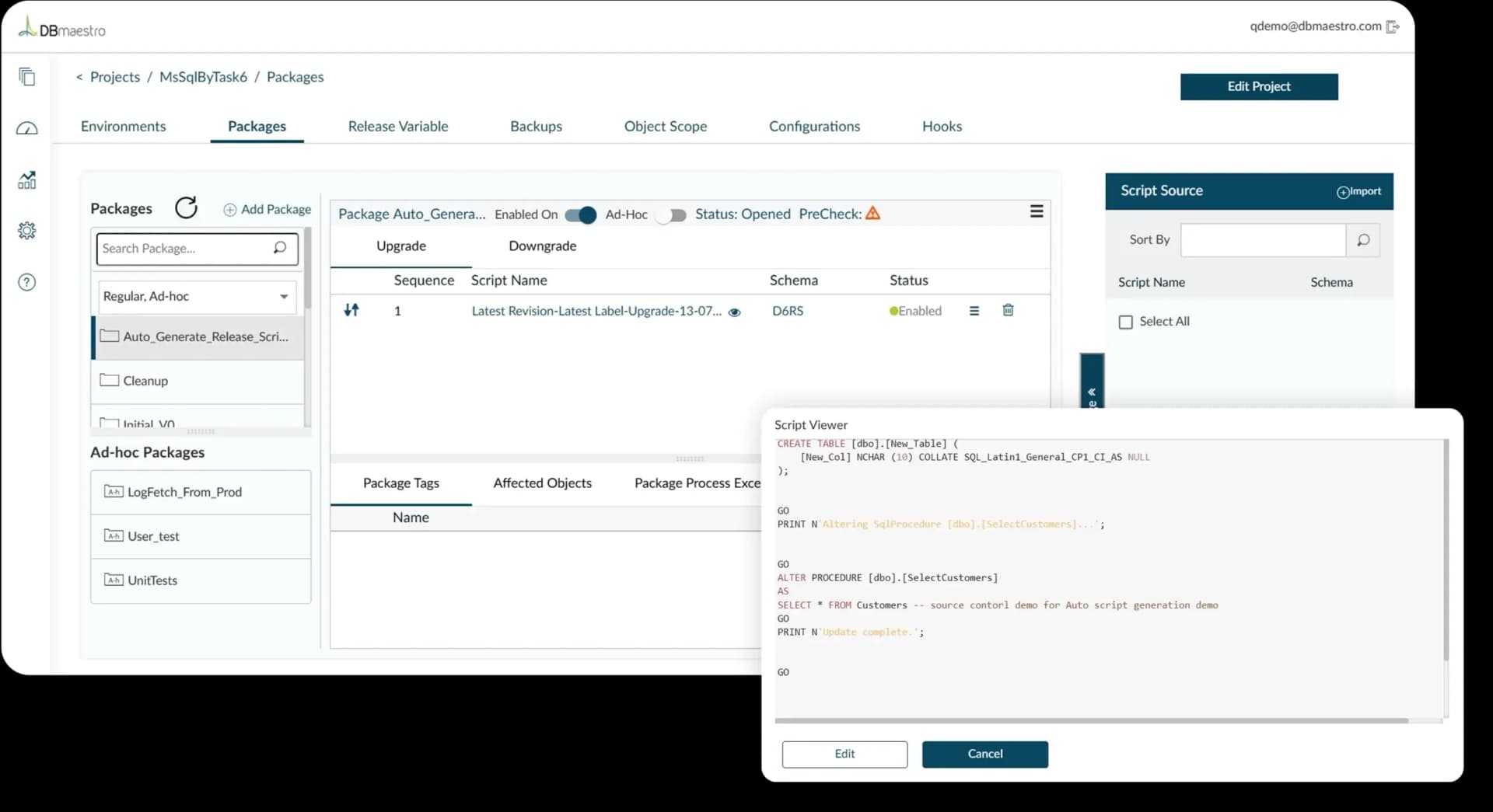 DBmaestro interactive demo showcase