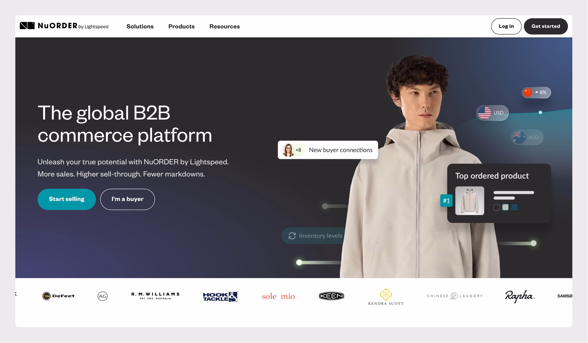 NuORDER website