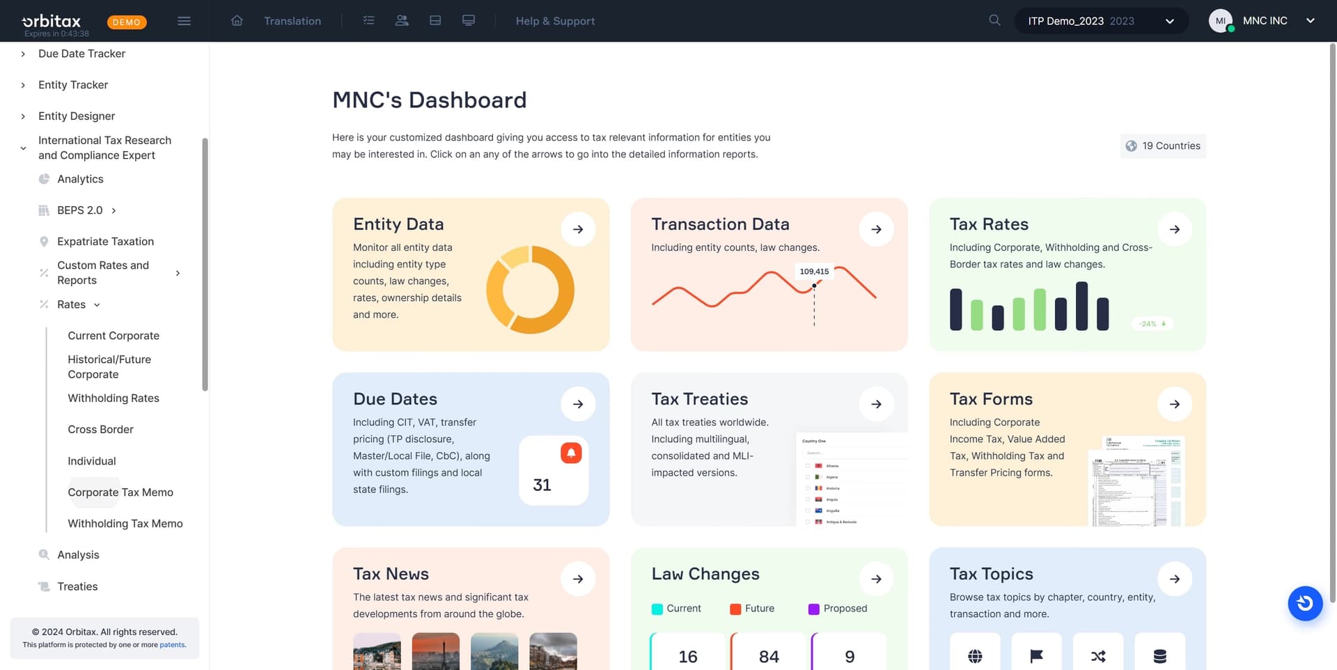 Orbitax demo screenshot
