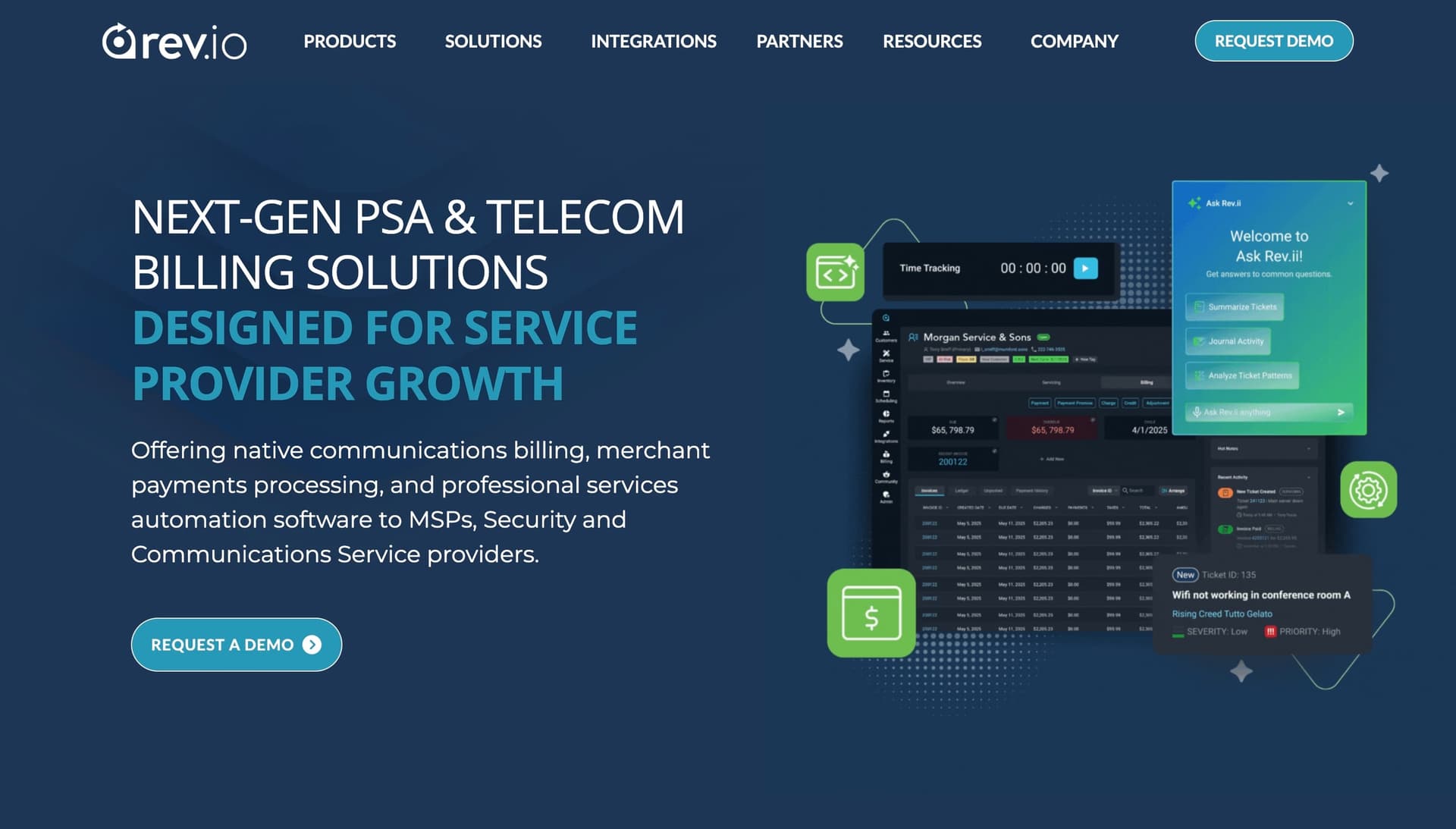 Rev.io platform features