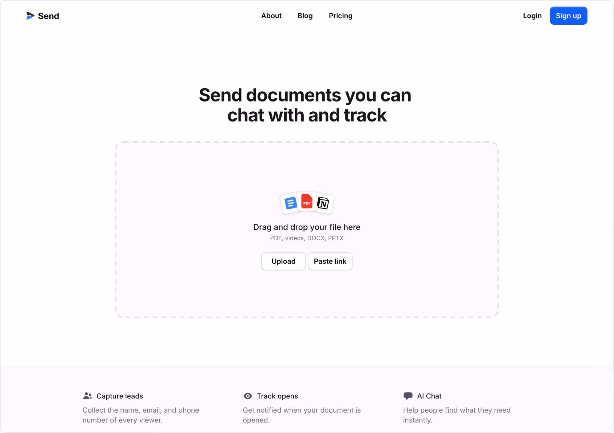 Send product demo
