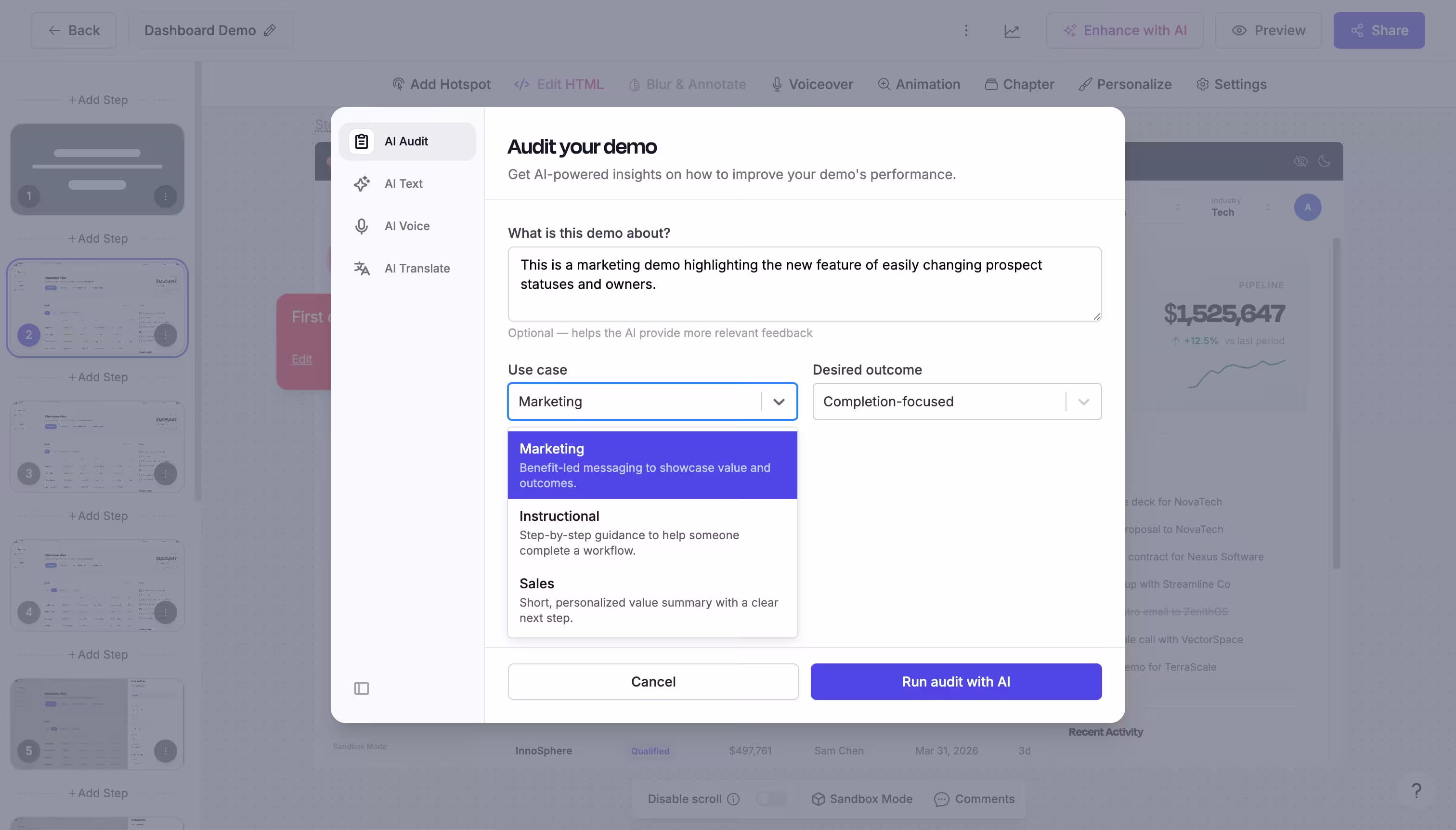 Get a detailed performance score with category-level insights