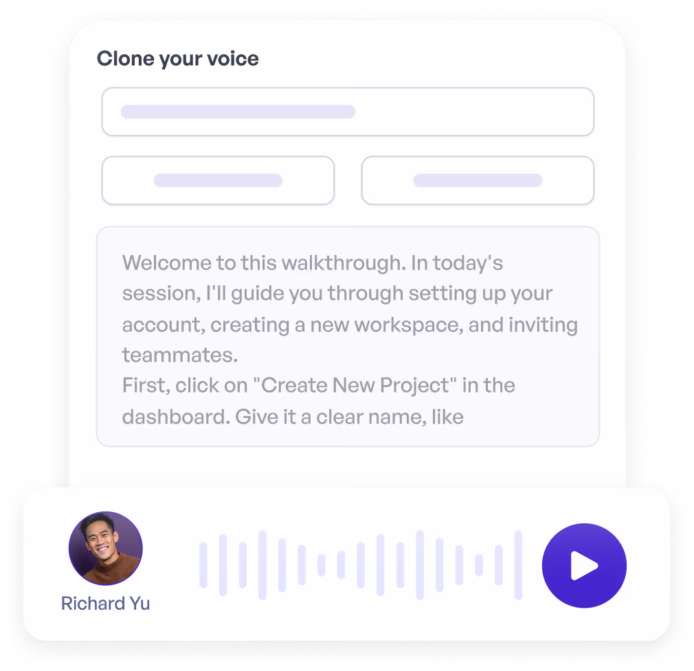 Sound like yourself in every interactive demo