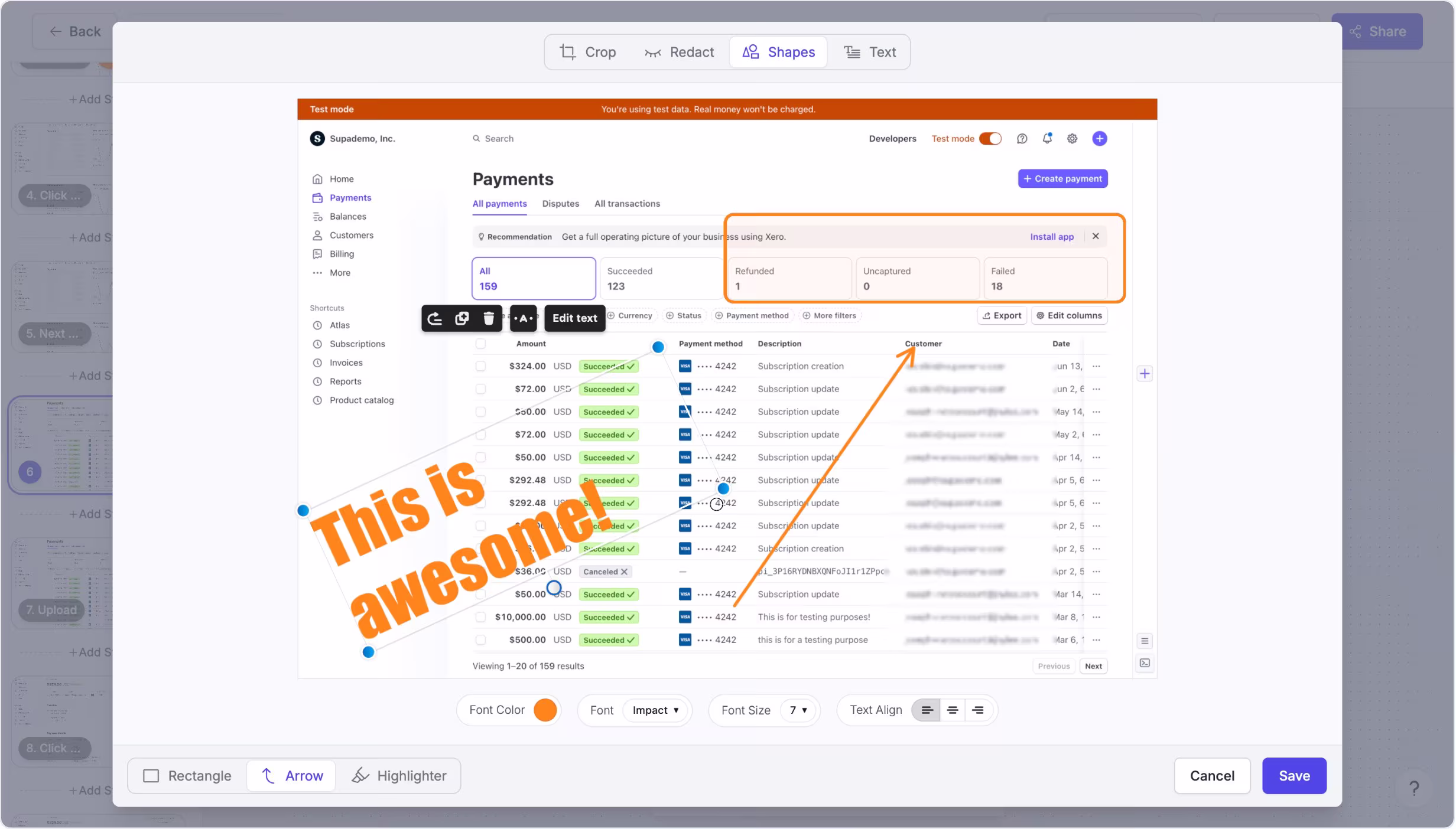 Annotations feature