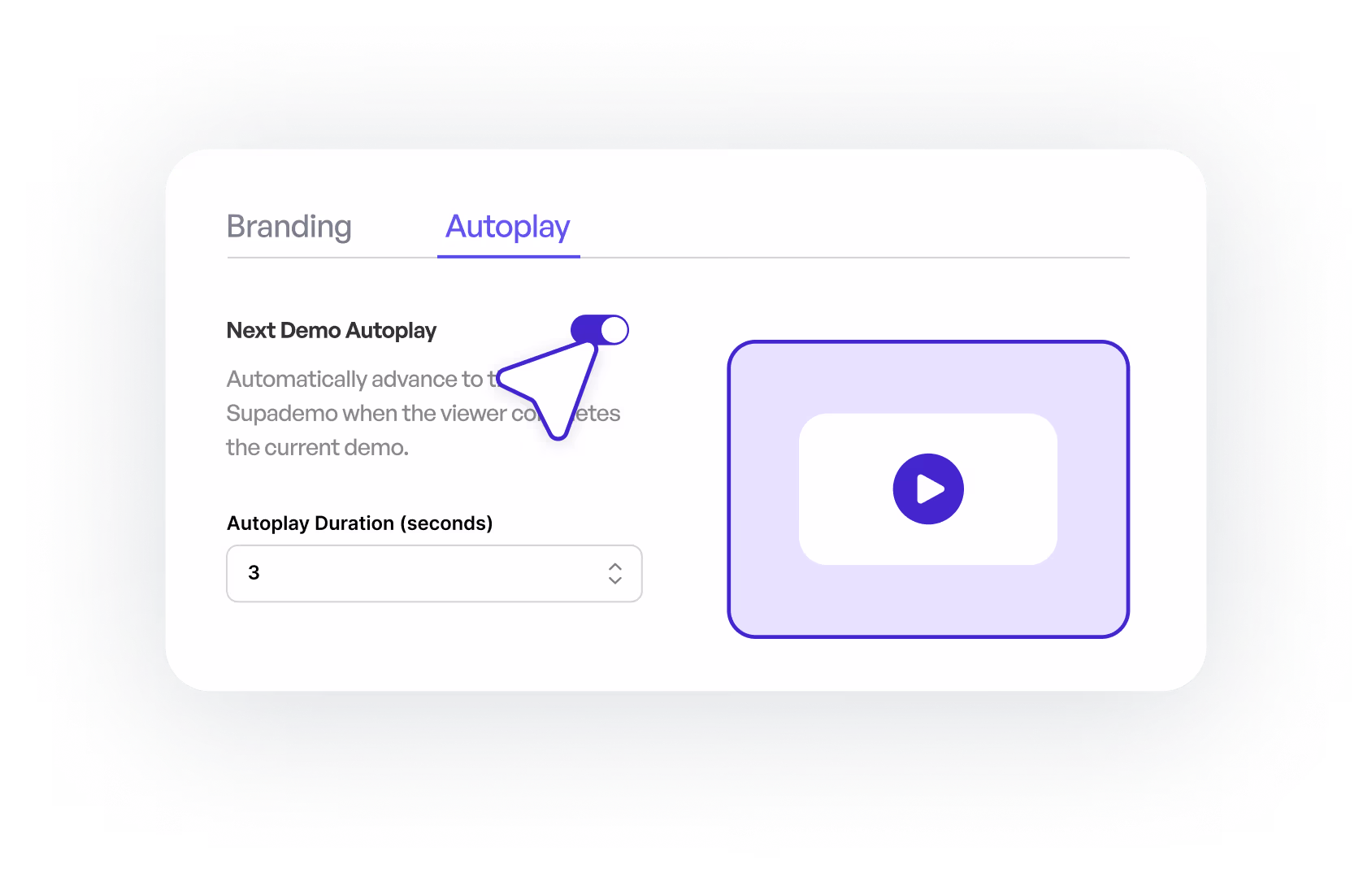 Auto-advance demos on any surface