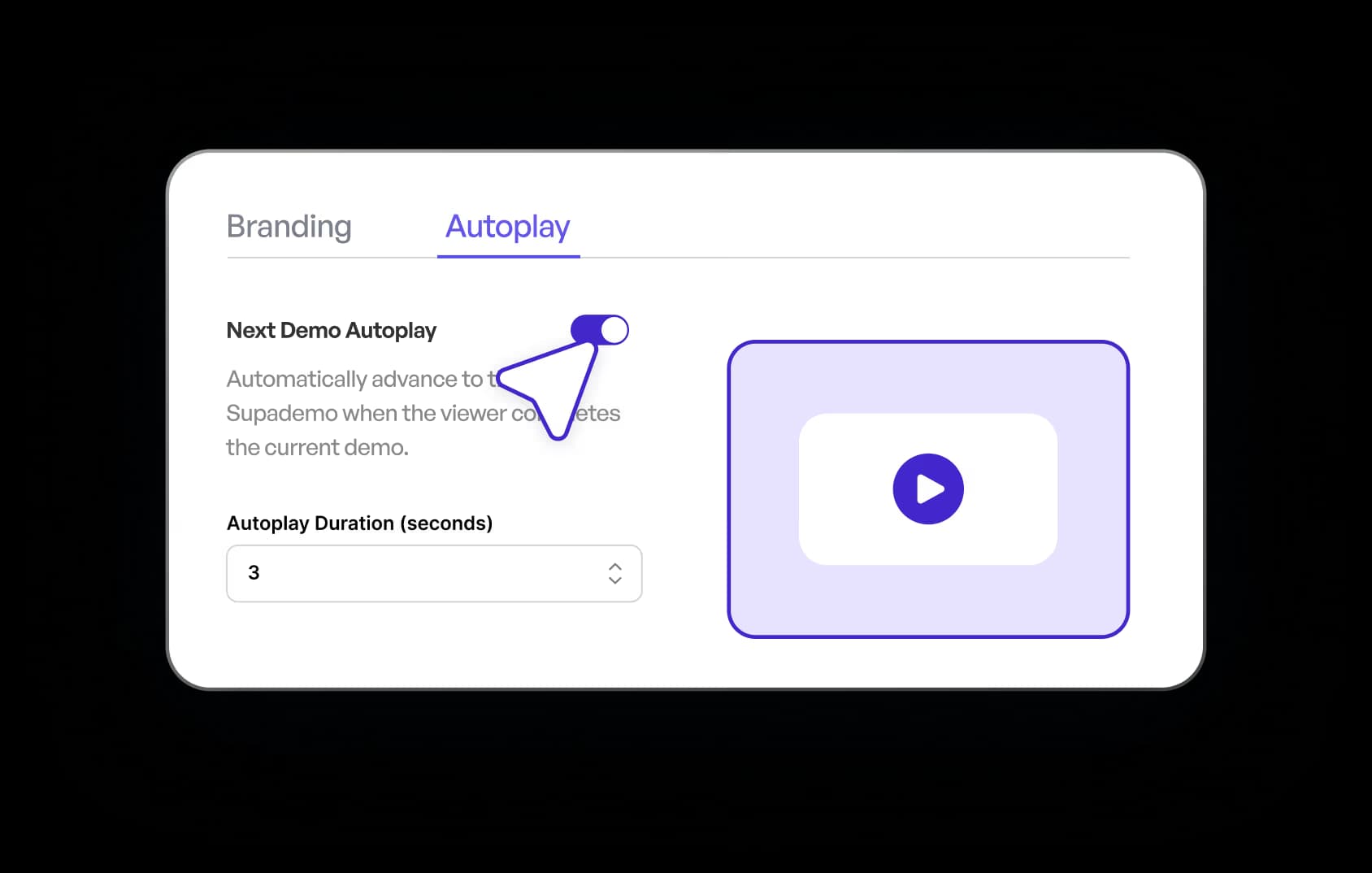 Auto-advance demos on any surface