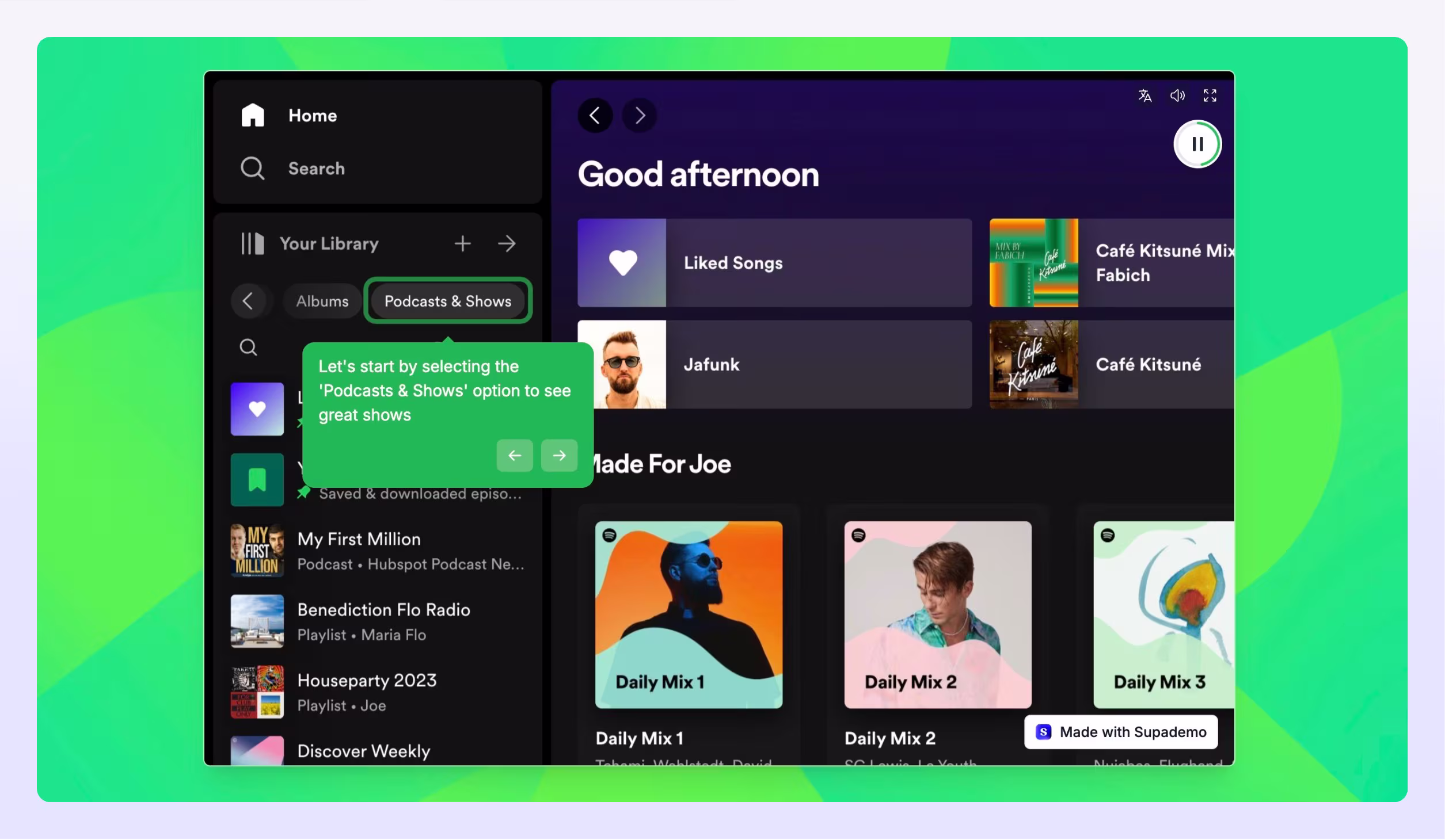 Run interactive demos hands-free in passive contexts
