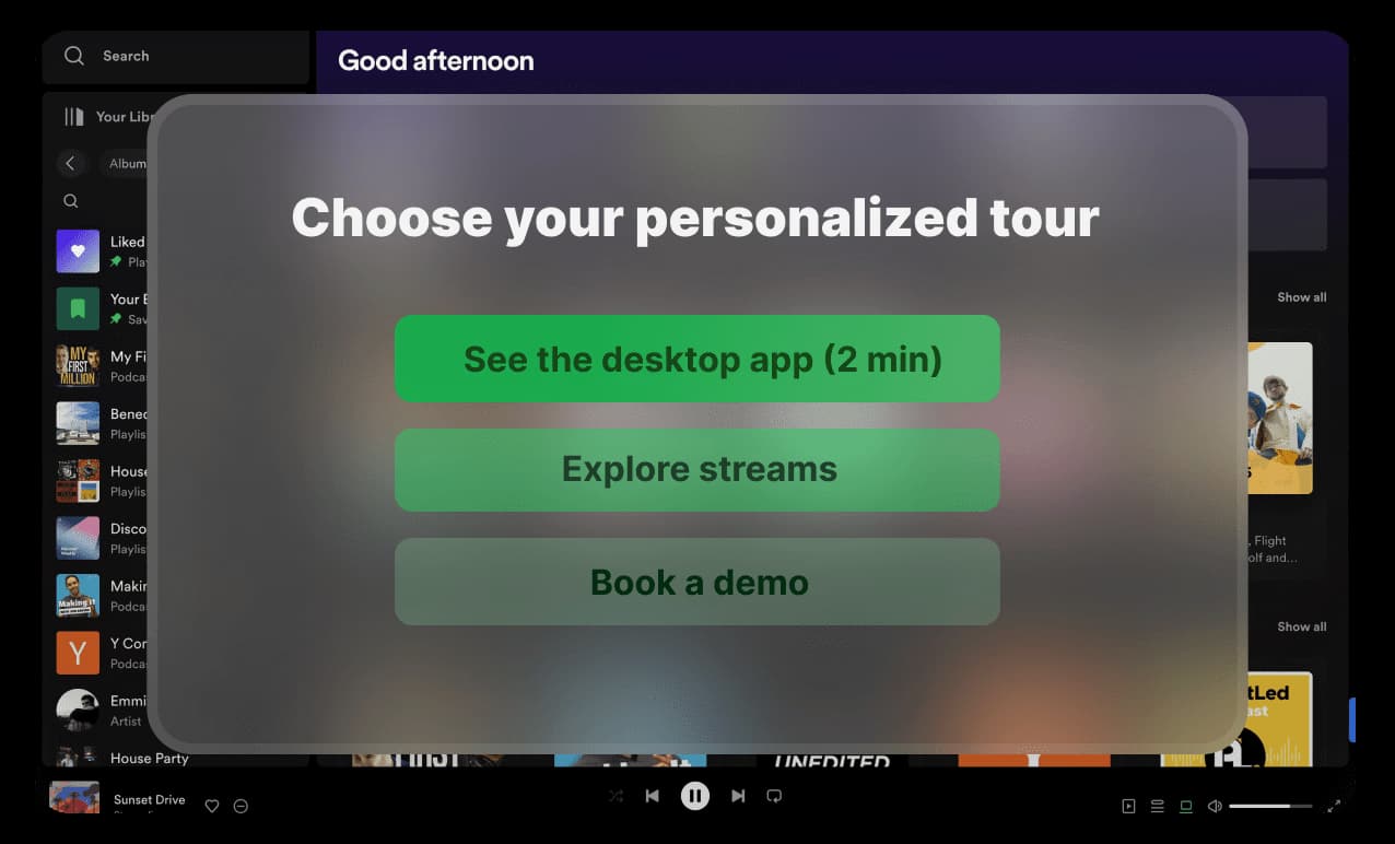 Showcase content in slideshows
