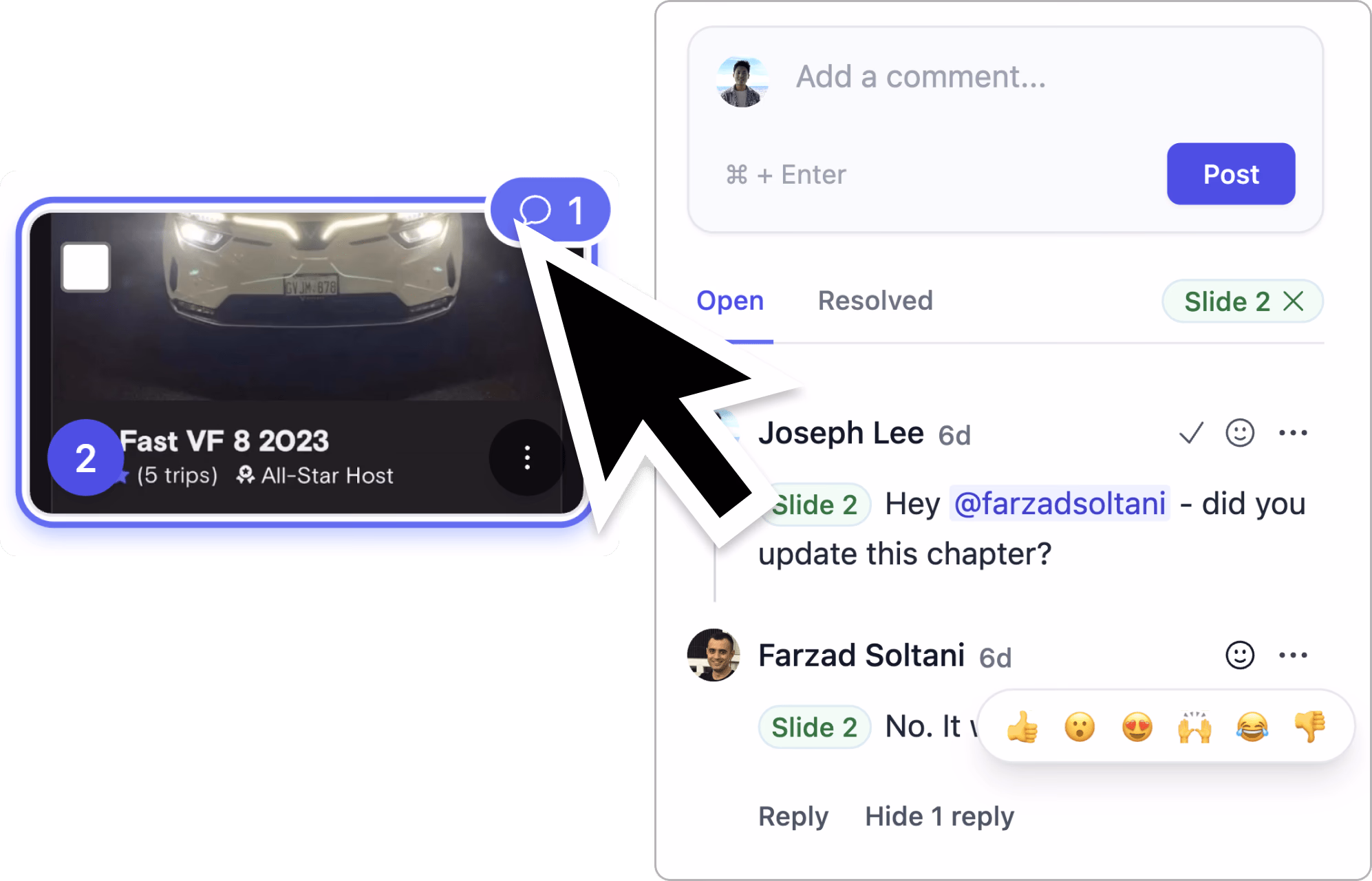Comment feature