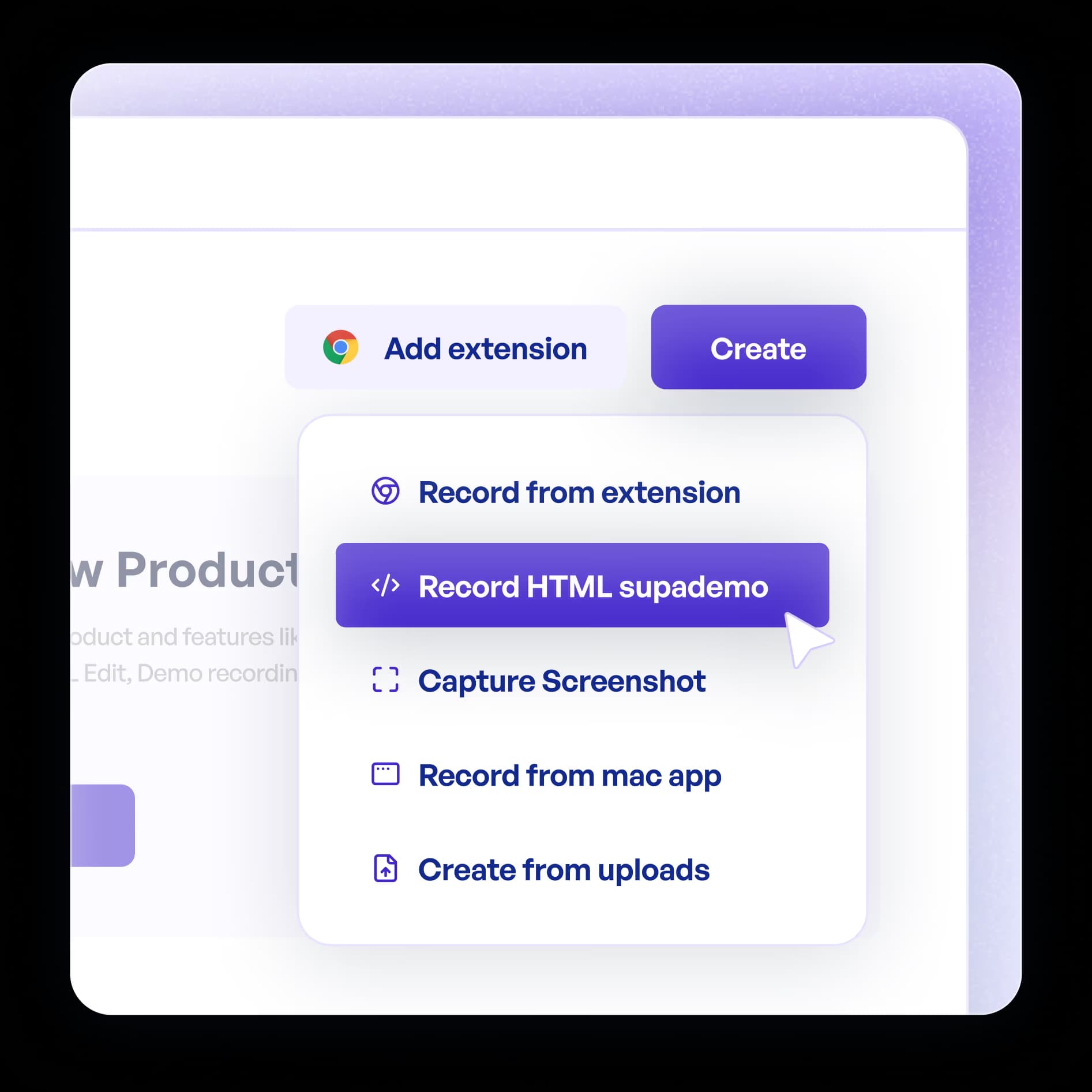 Clone product interface with no code
