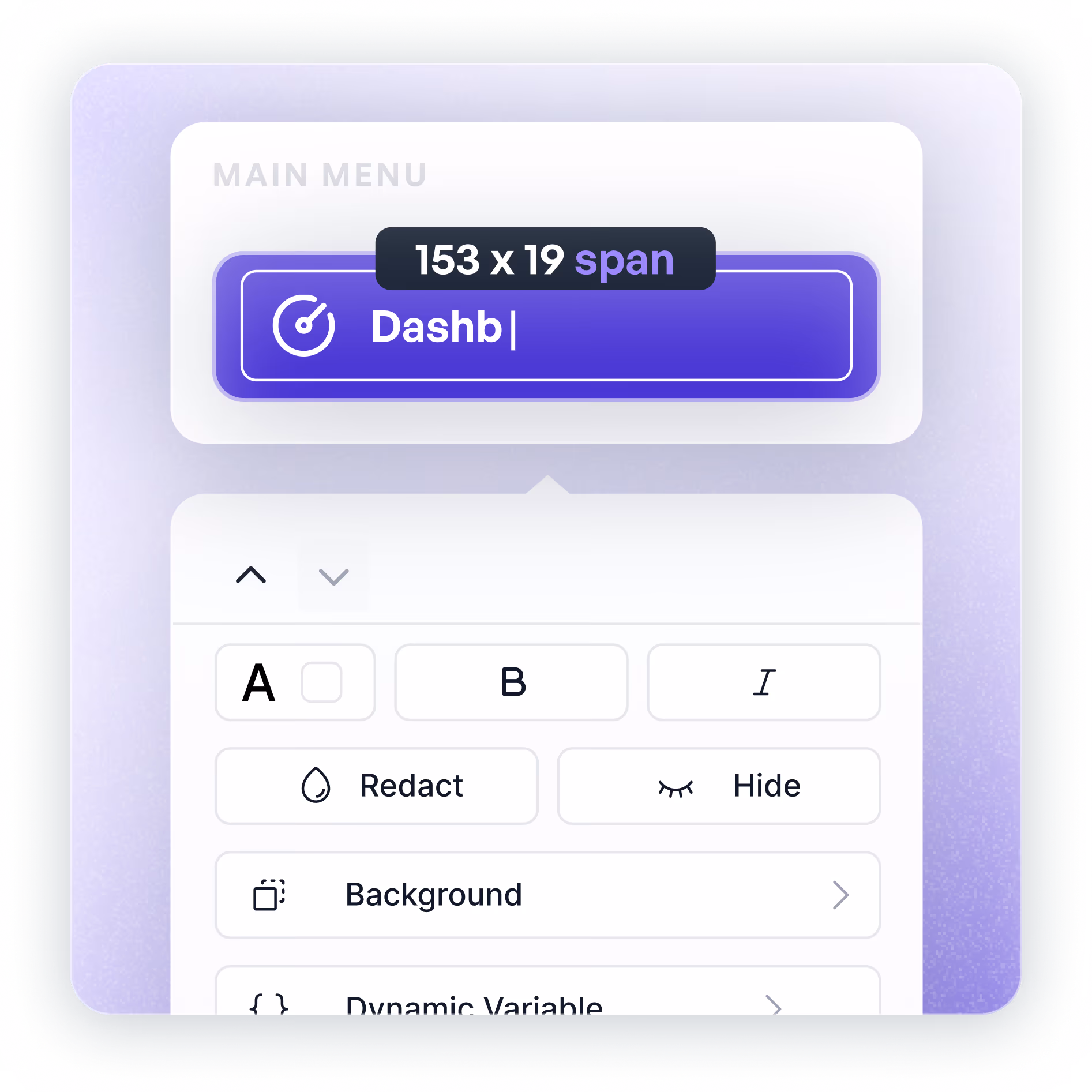 Edit text, logos and content