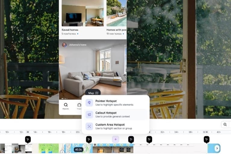 Overlay interactive hotspots on mobile videos