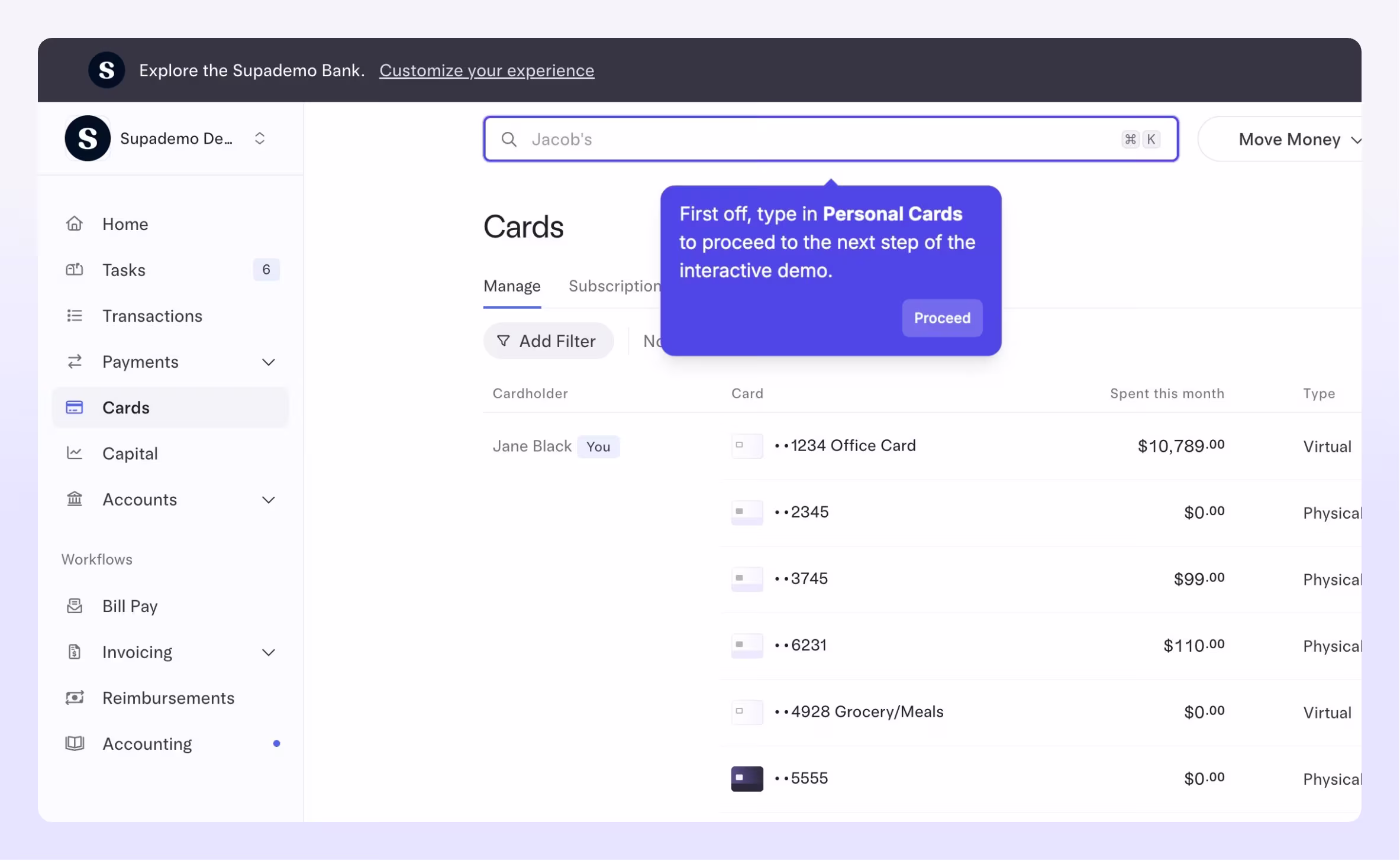 Guide form-based and search-driven flows