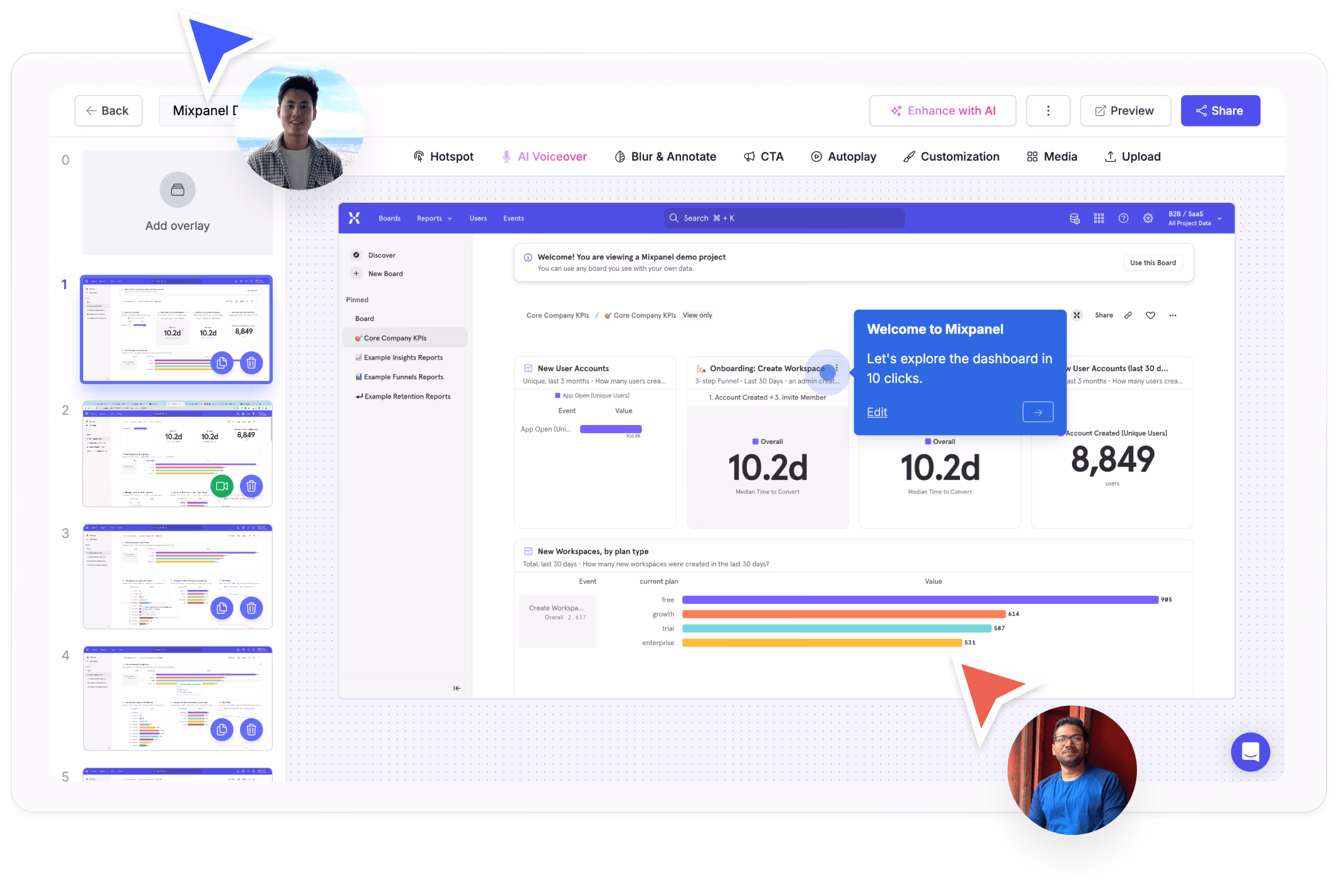 Adoption analytics without enterprise contracts