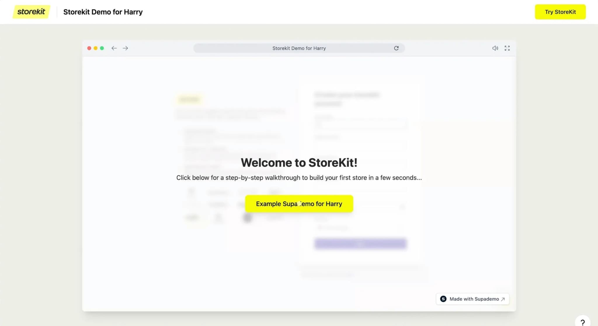 Example of customized Supademo with AI voiceover and branded elements for specific use case