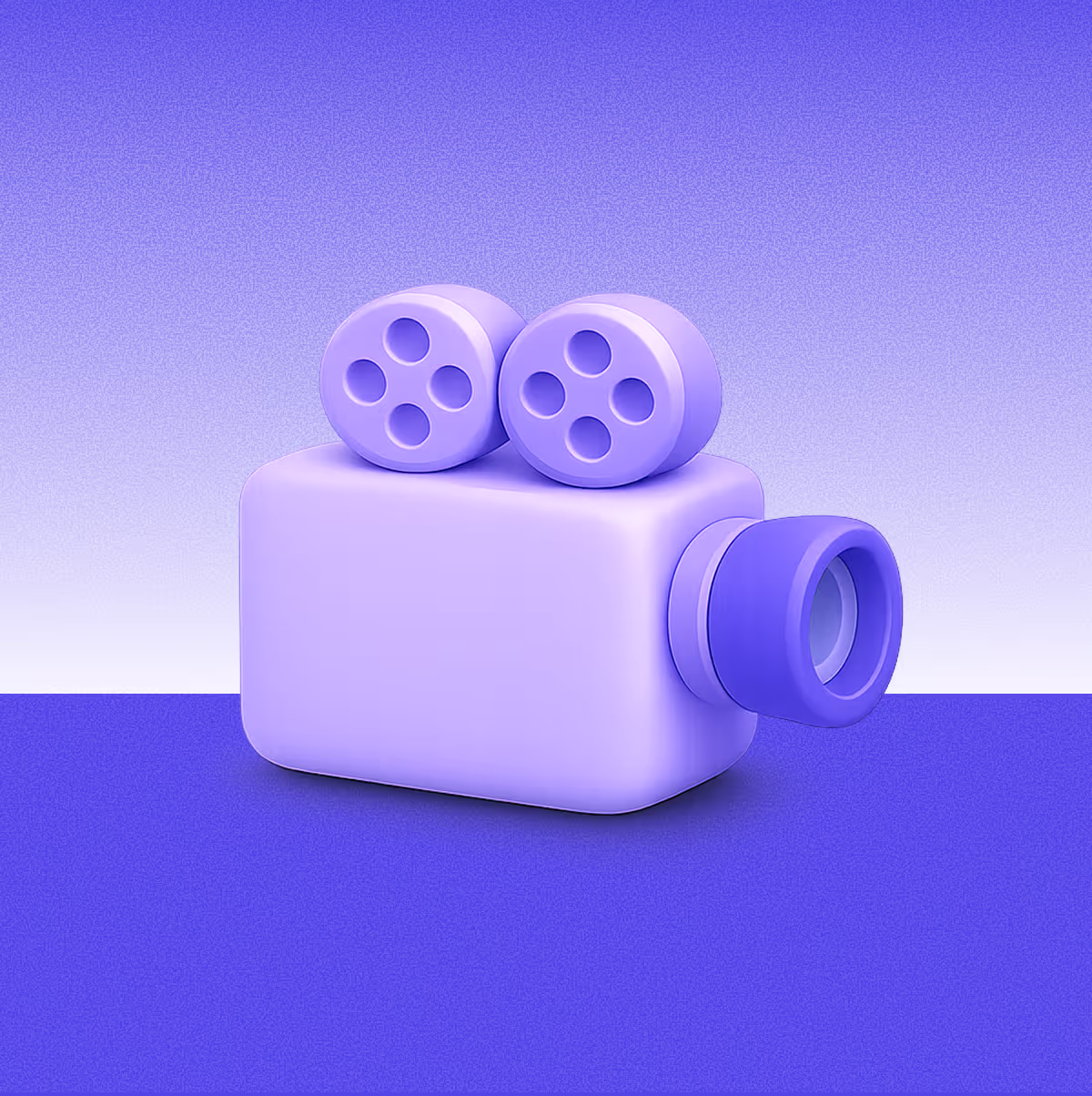3D video camera icon representing demo recording and creation