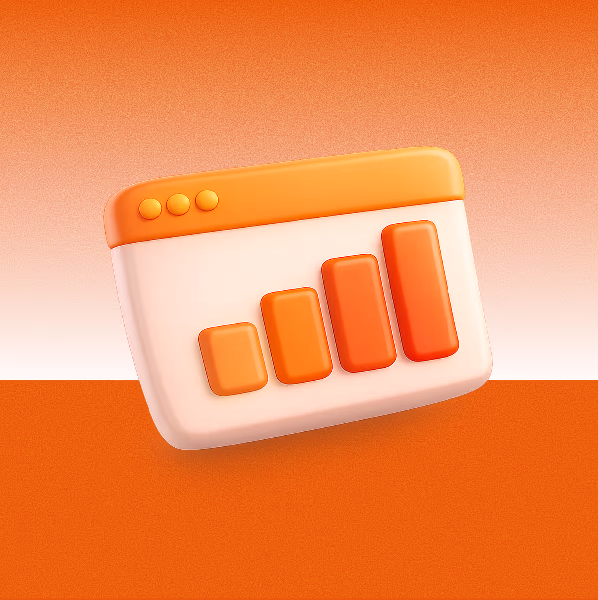 3D analytics chart icon representing demo engagement metrics and insights