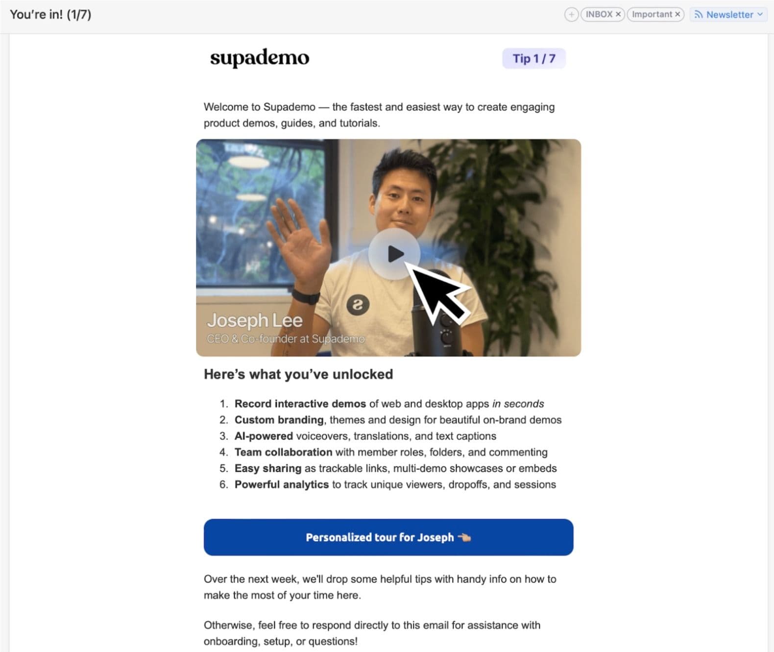 Weekly tips email sequence strategy for maintaining user engagement and feature adoption
