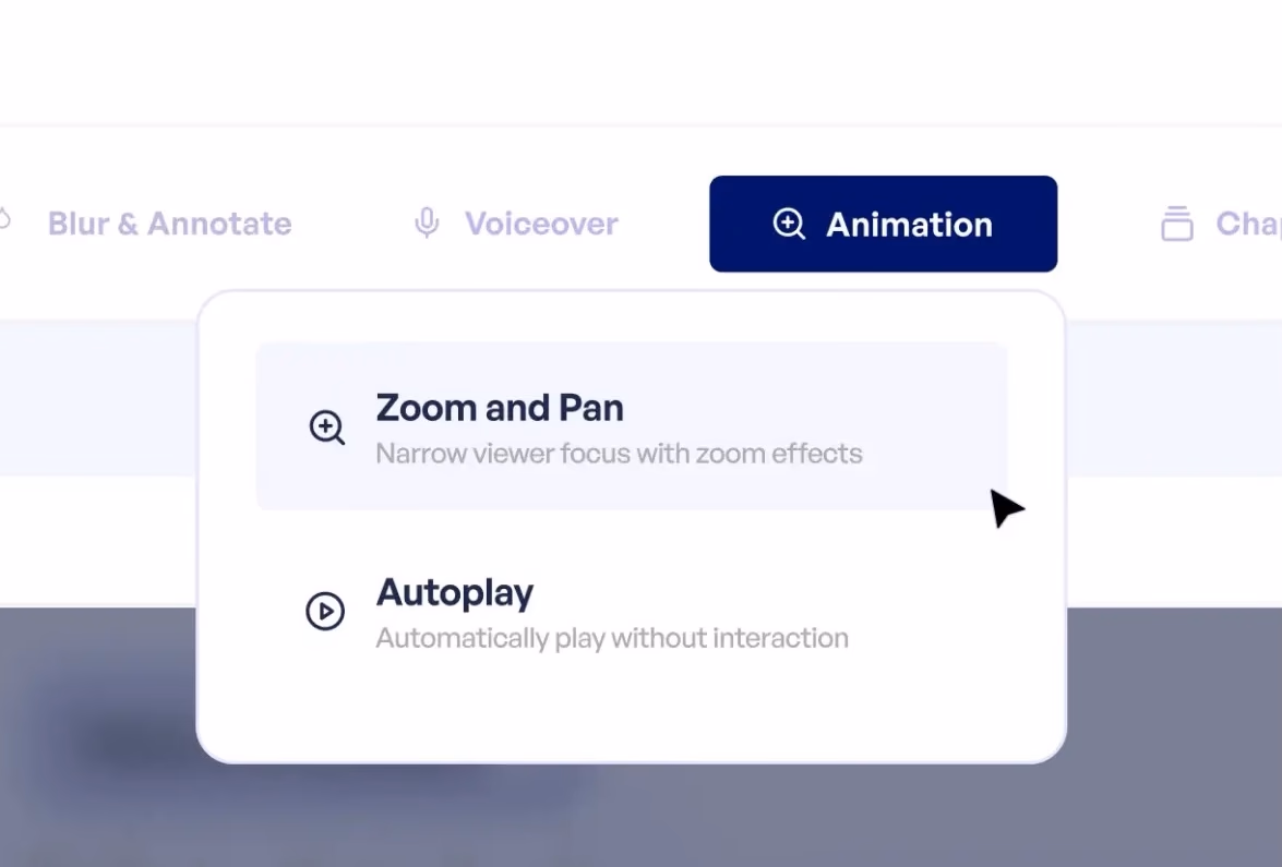 Add zoom and animations
