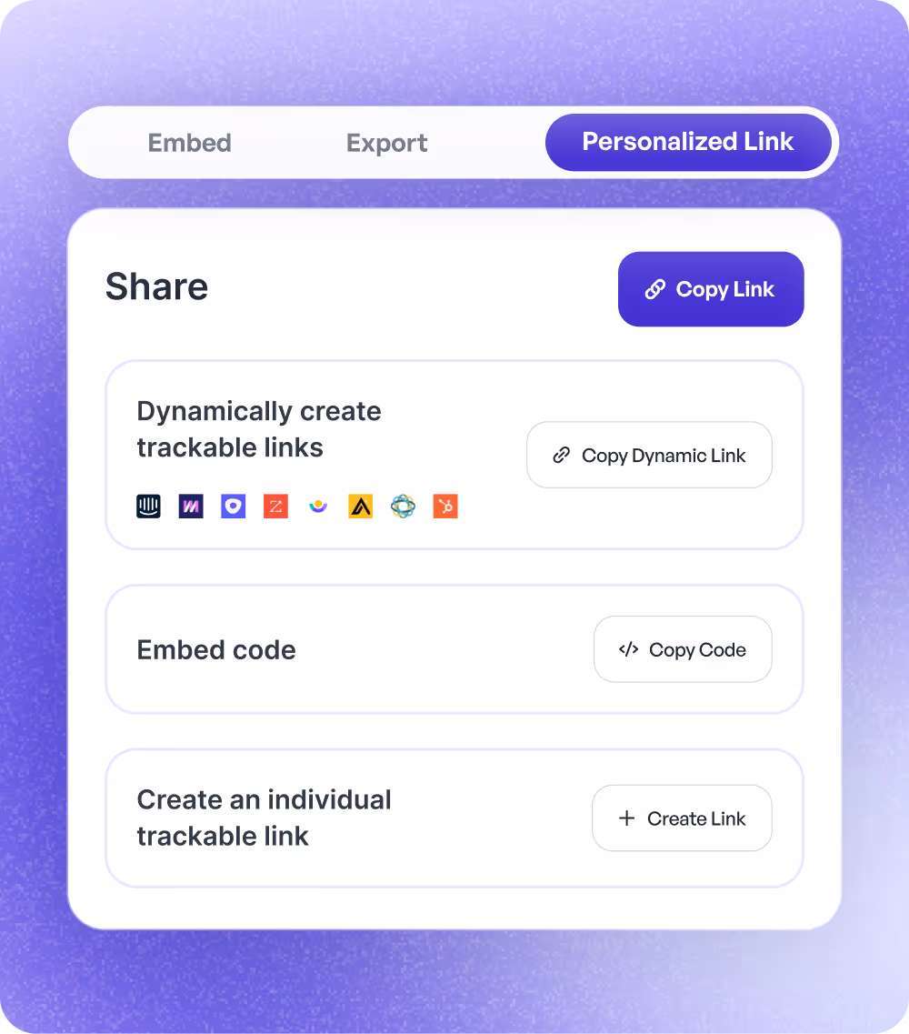 Demo creation interface