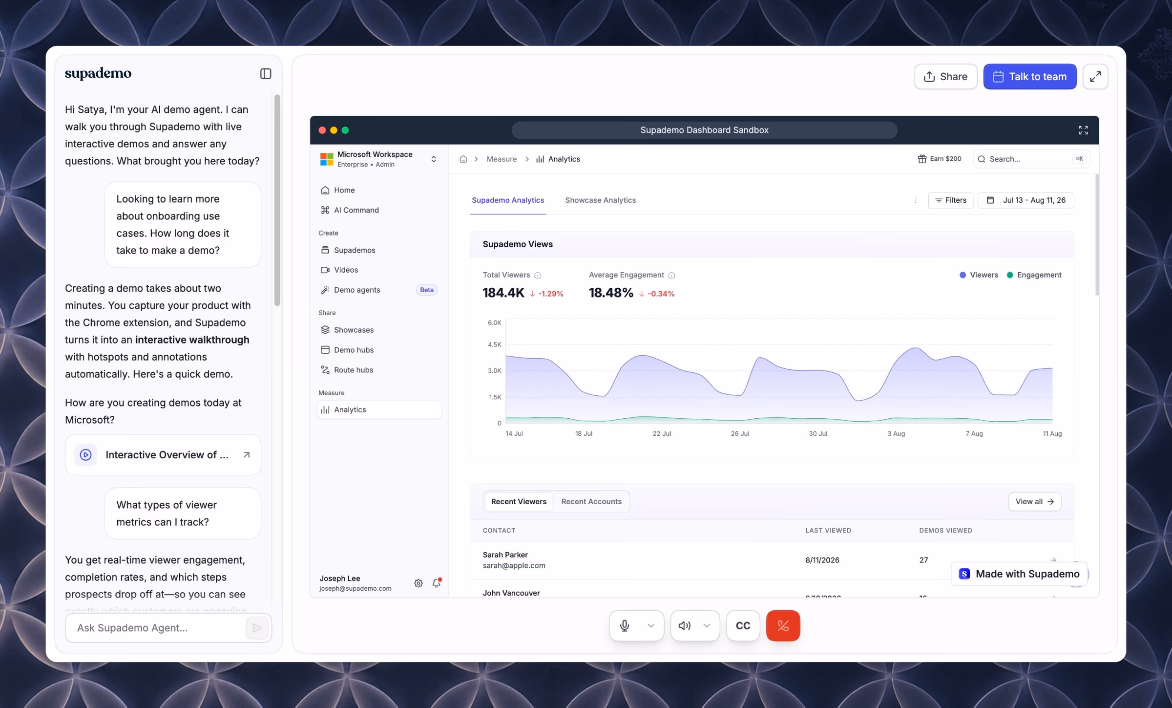 AI Demo Agent preview