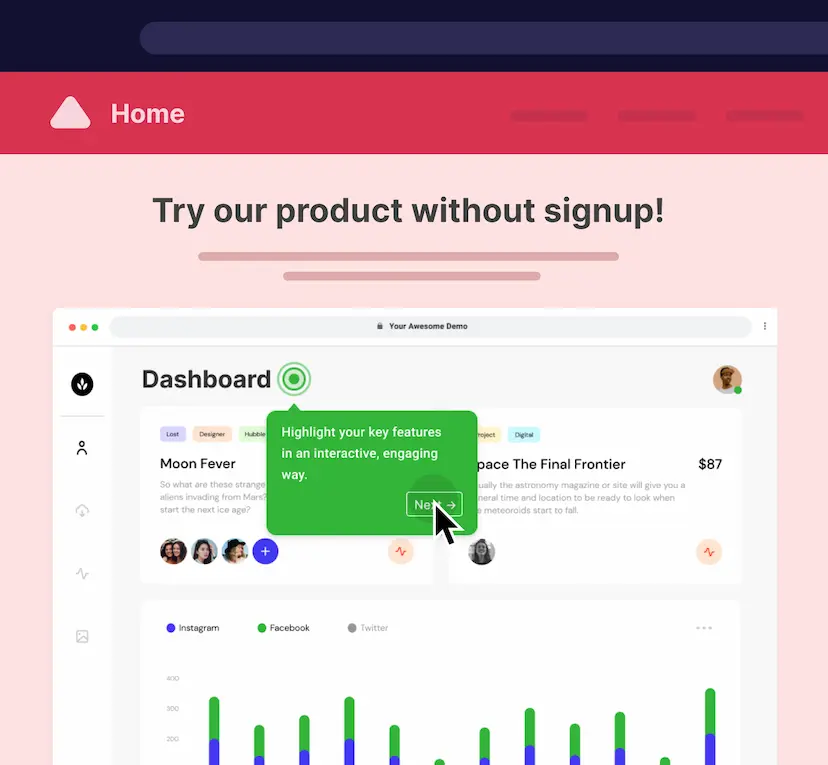 Websites and landing pages