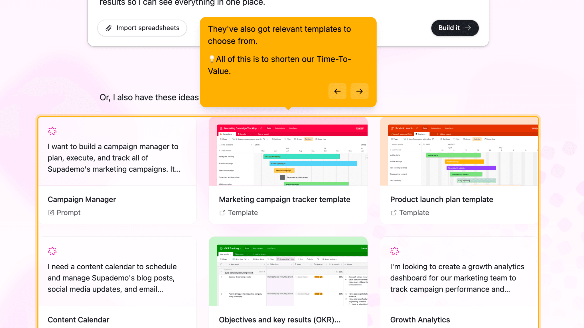 Templates and pre-built prompts provide a structured fallback.