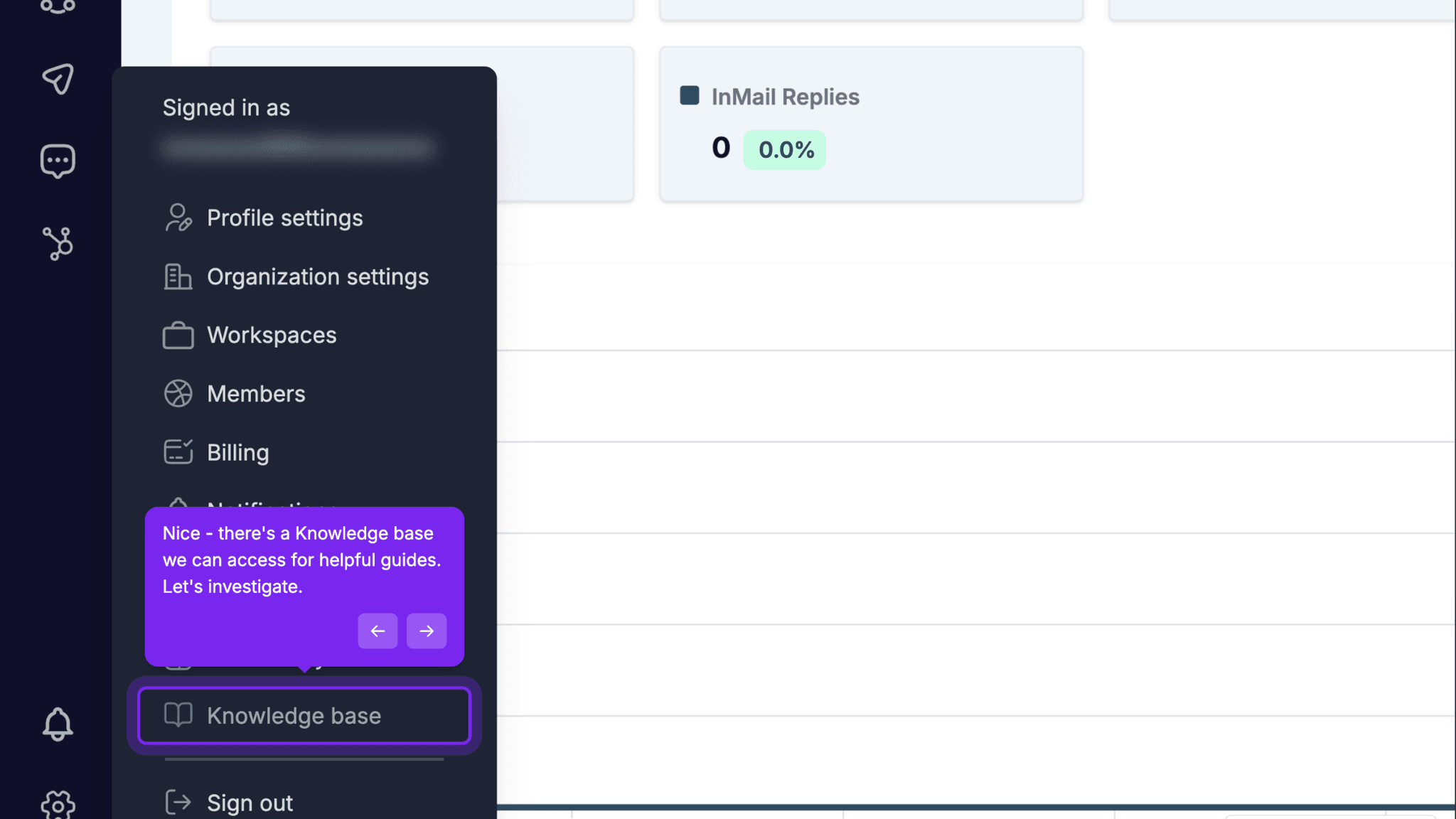 No in-product checklist for required setup steps.