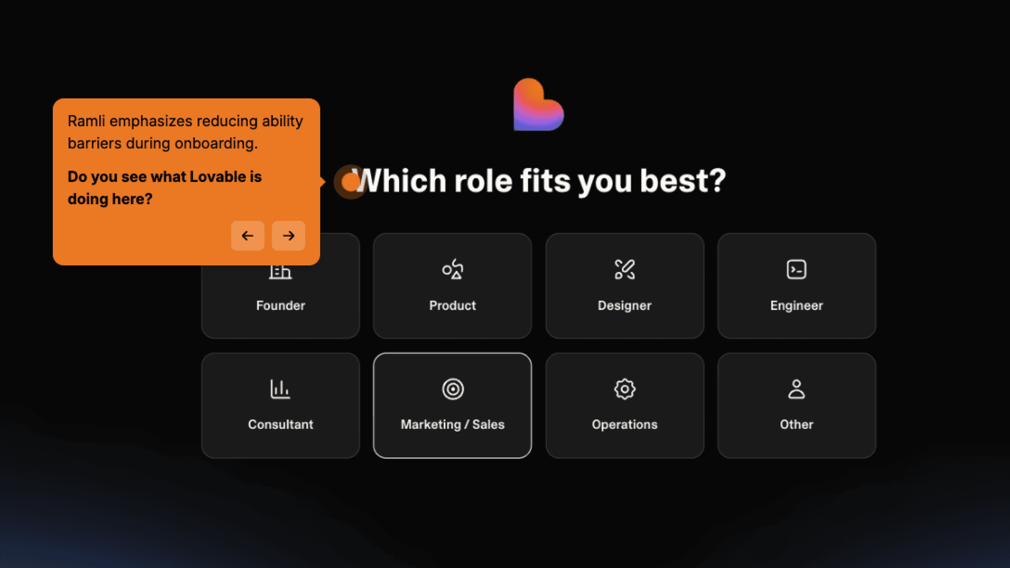 Segmentation collected after engagement, not before.