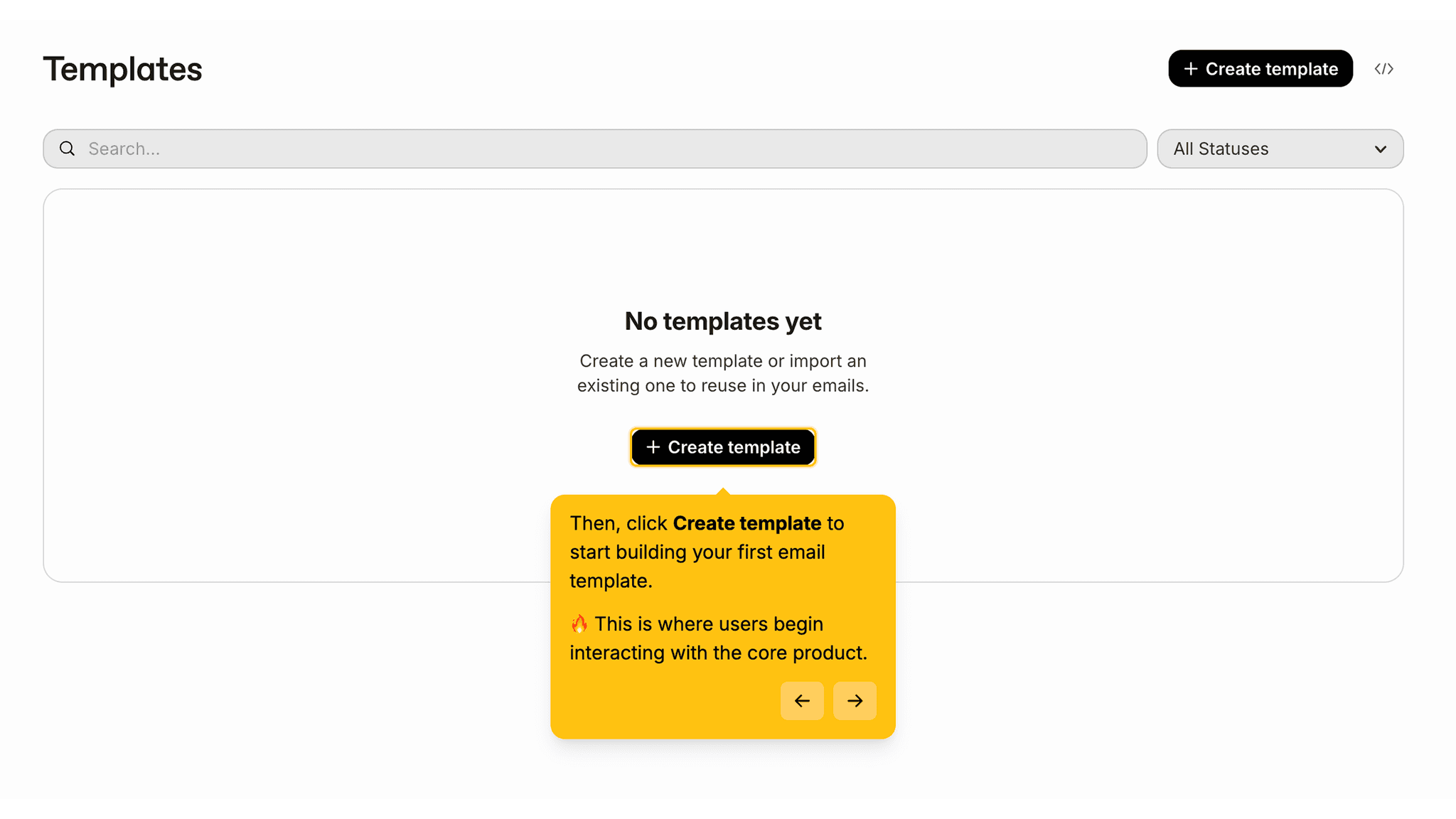 Resend onboarding screenshot