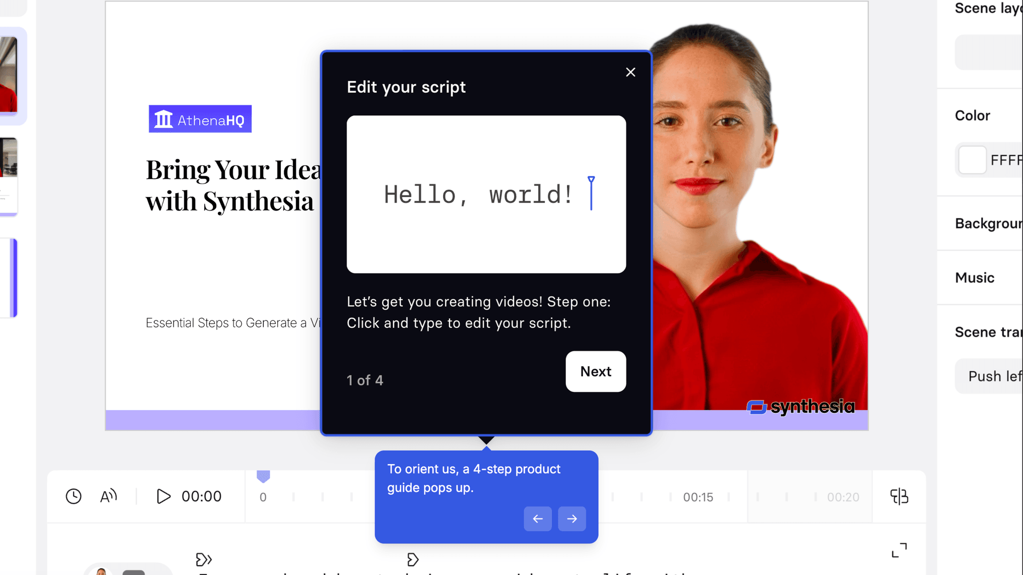 The 4-step post-activation tour is well-scoped.