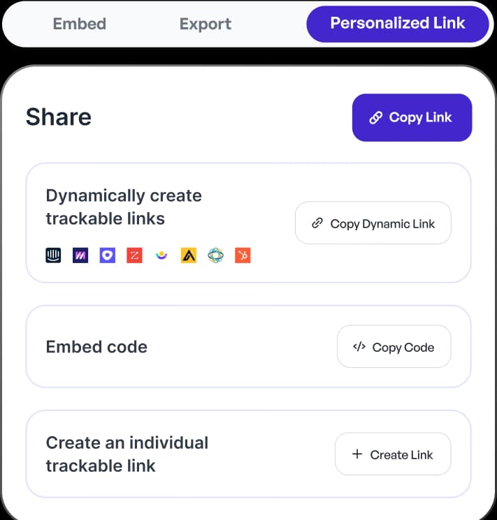 Shareable demos for champions