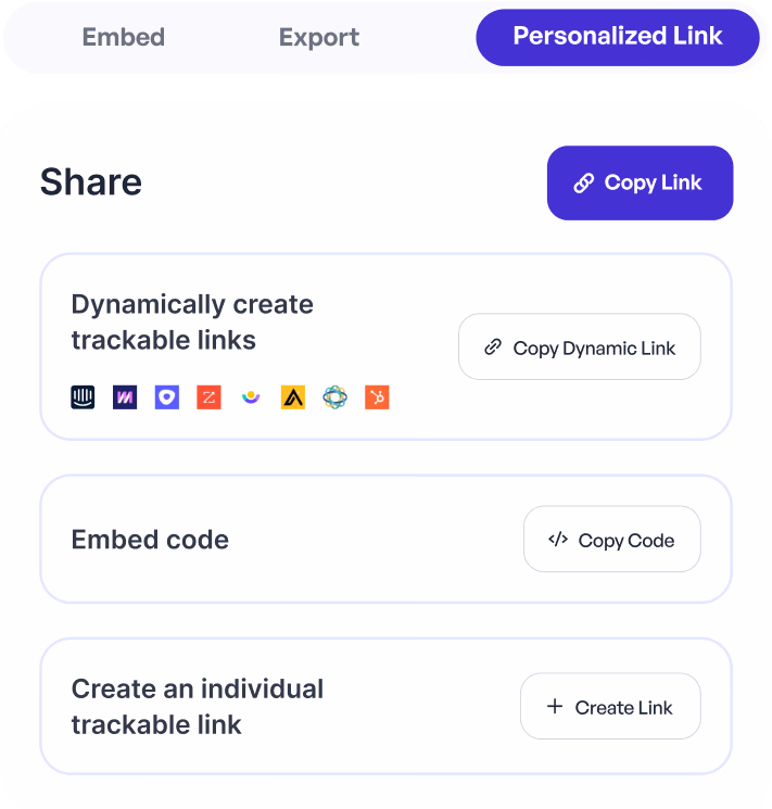 Shareable demos for champions