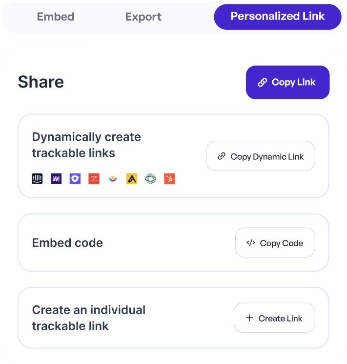 Shareable demos for champions