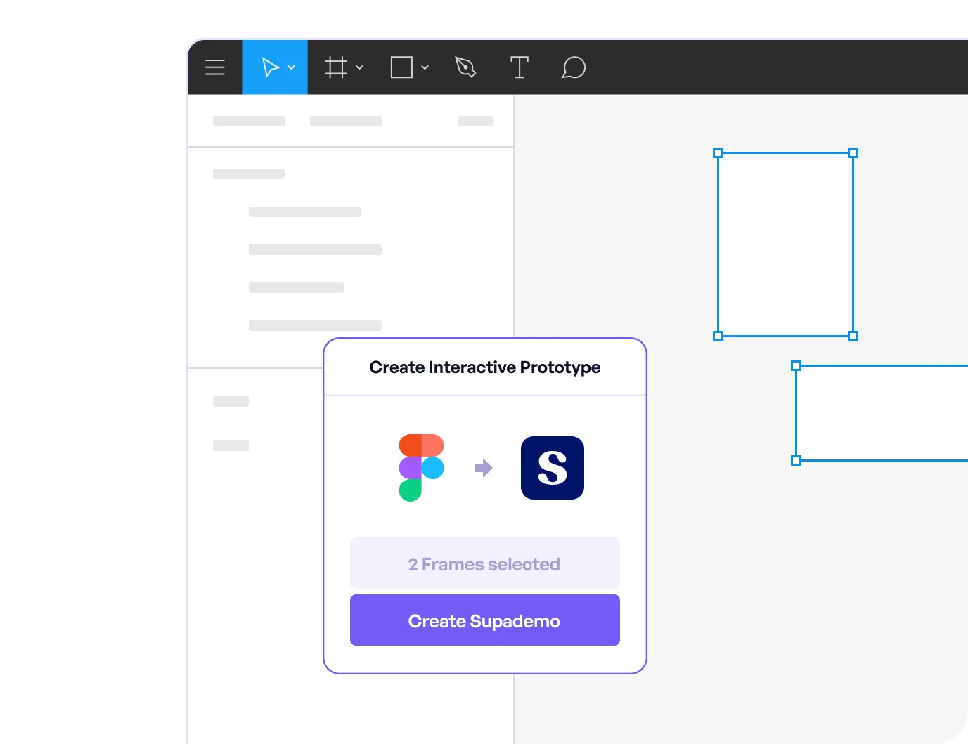 Figma plugin interface