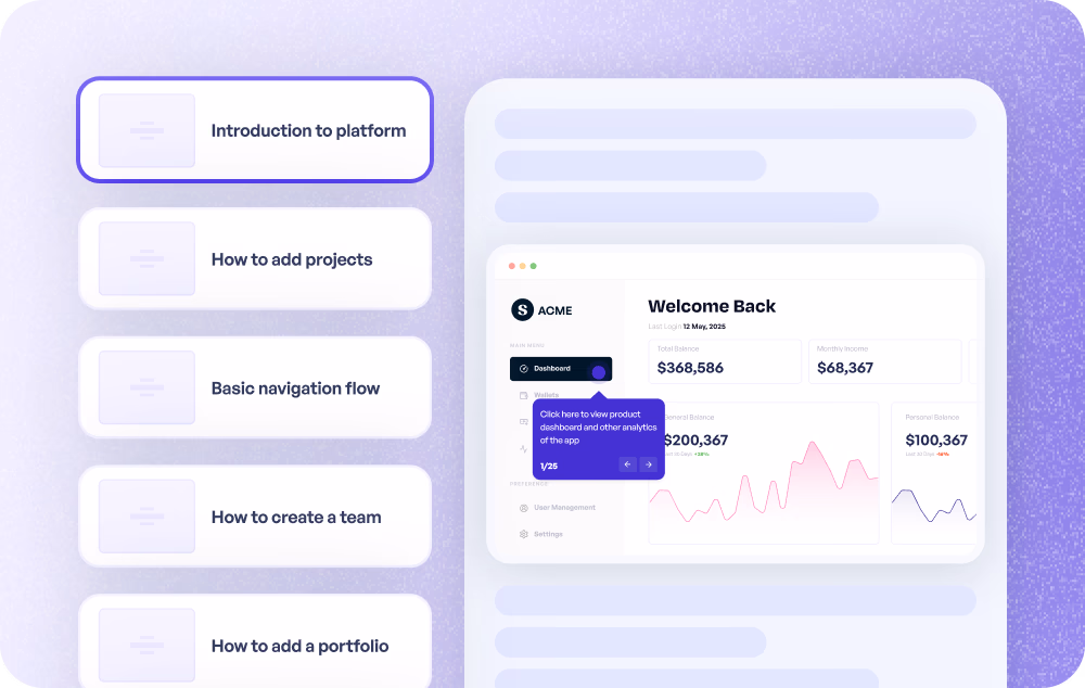 Turn product walkthroughs into LMS-ready modules