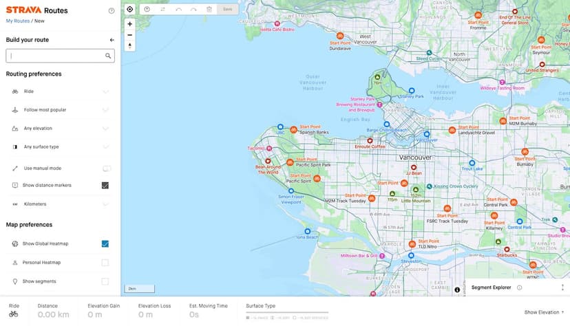 Create repeatable routes for personal challenges with Routes