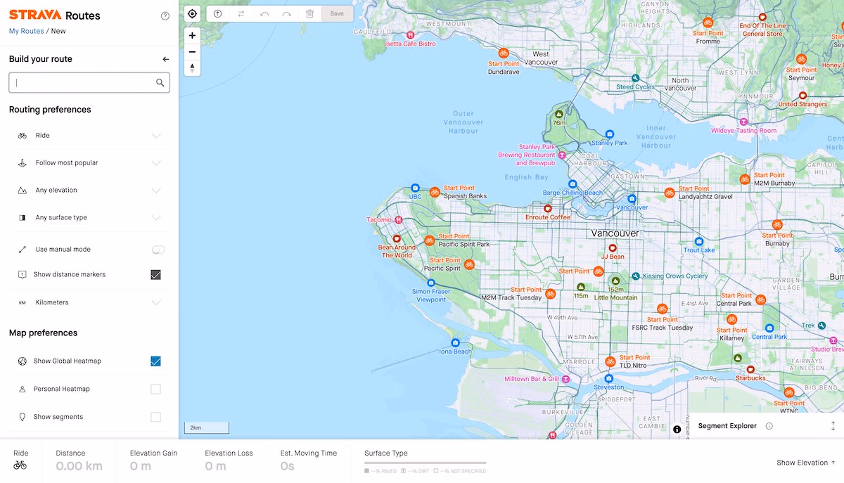 Create repeatable routes for personal challenges with Routes
